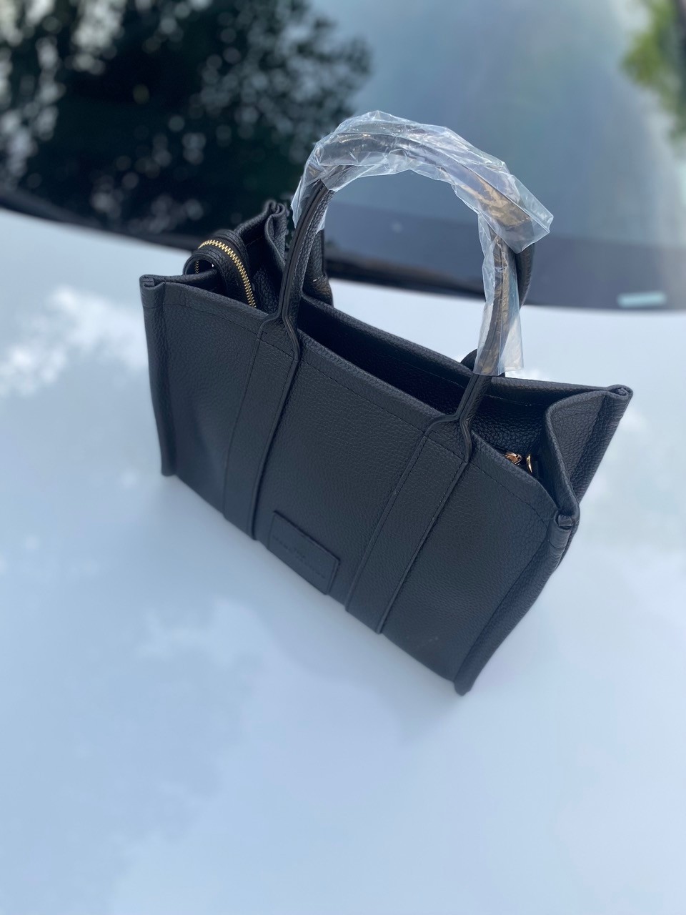 The Leather Tote Bag Siyah Deri