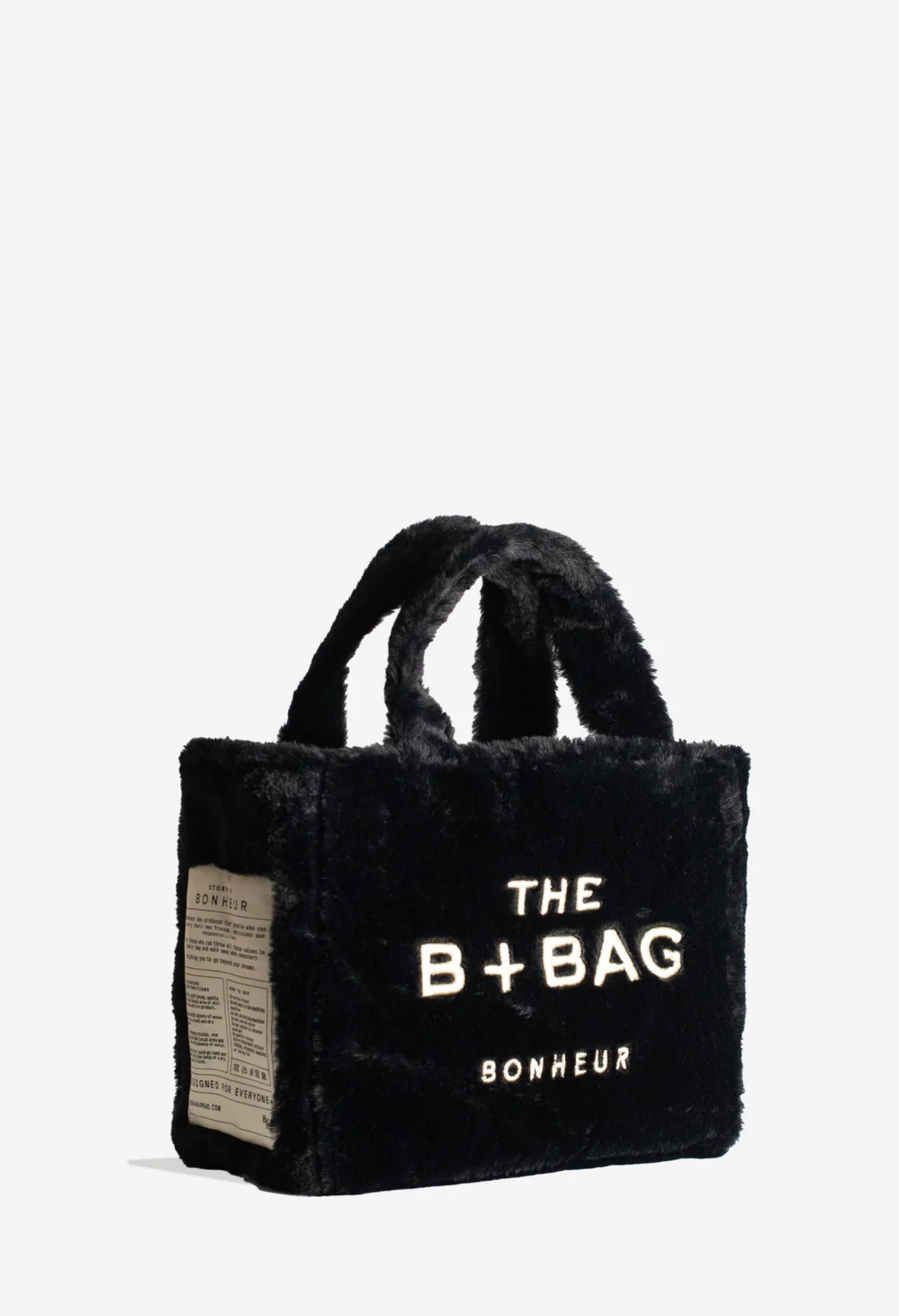 BONHEUR B+BAG -FLUFFY PHANTOM BLACK KÜÇÜK BOY 