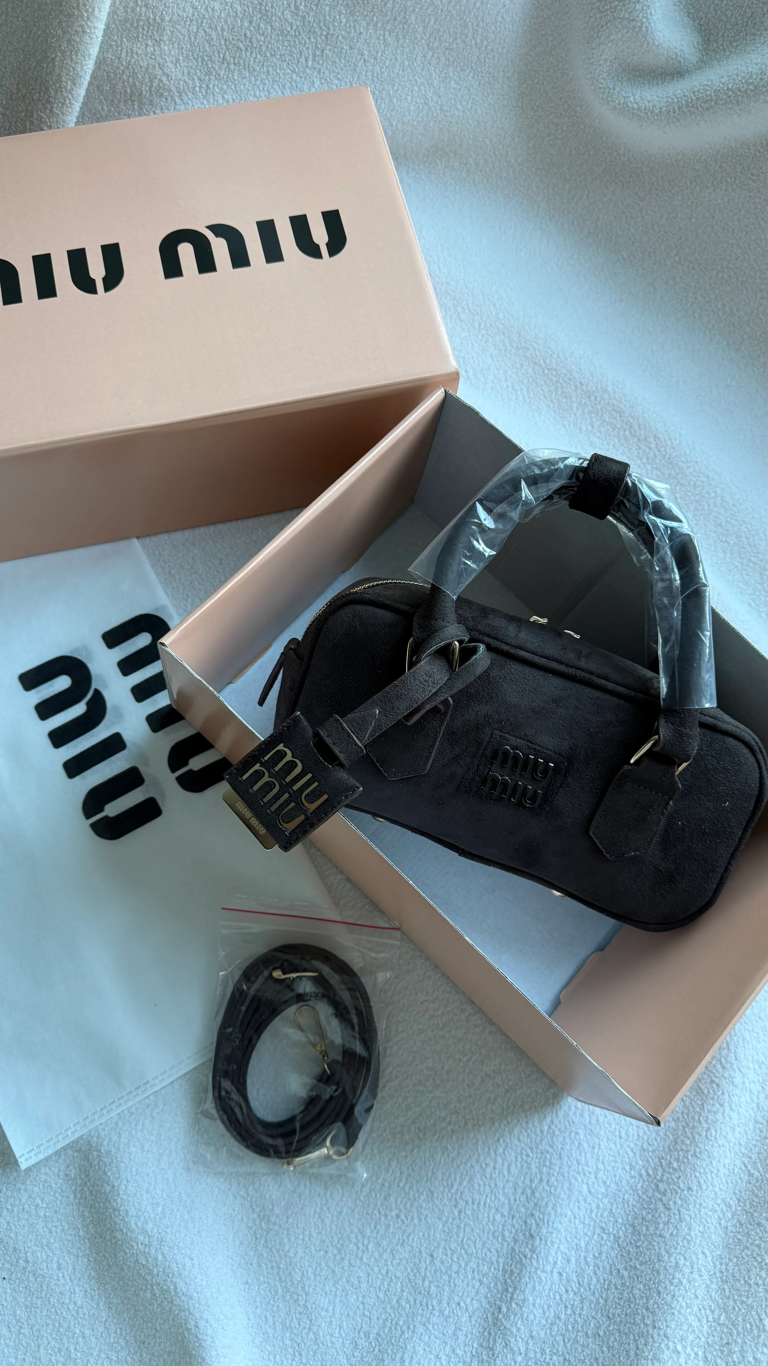 MiuMiu Süet Arcadie ACI KAHVE