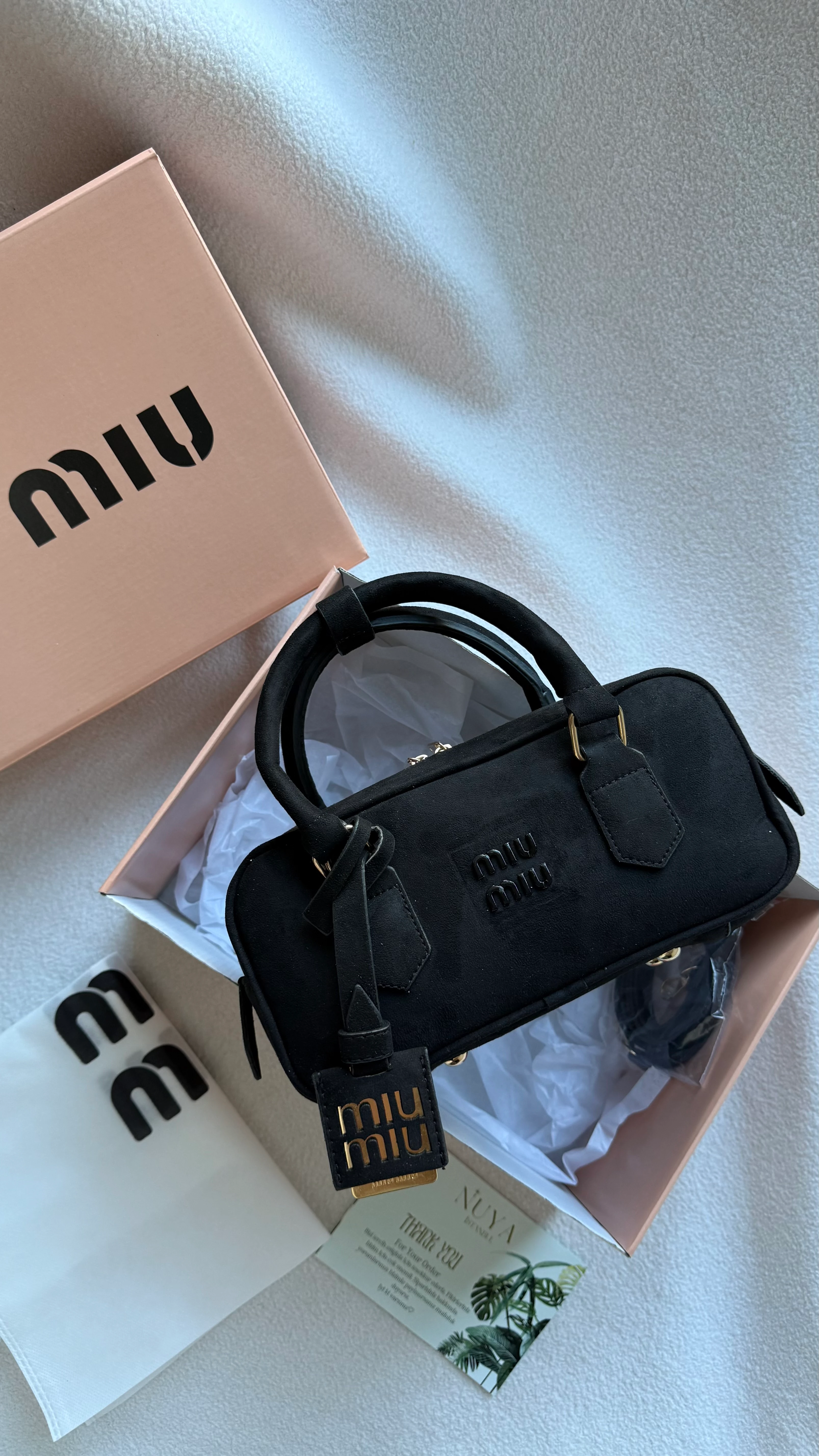 MiuMiu Süet Arcadie SİYAH