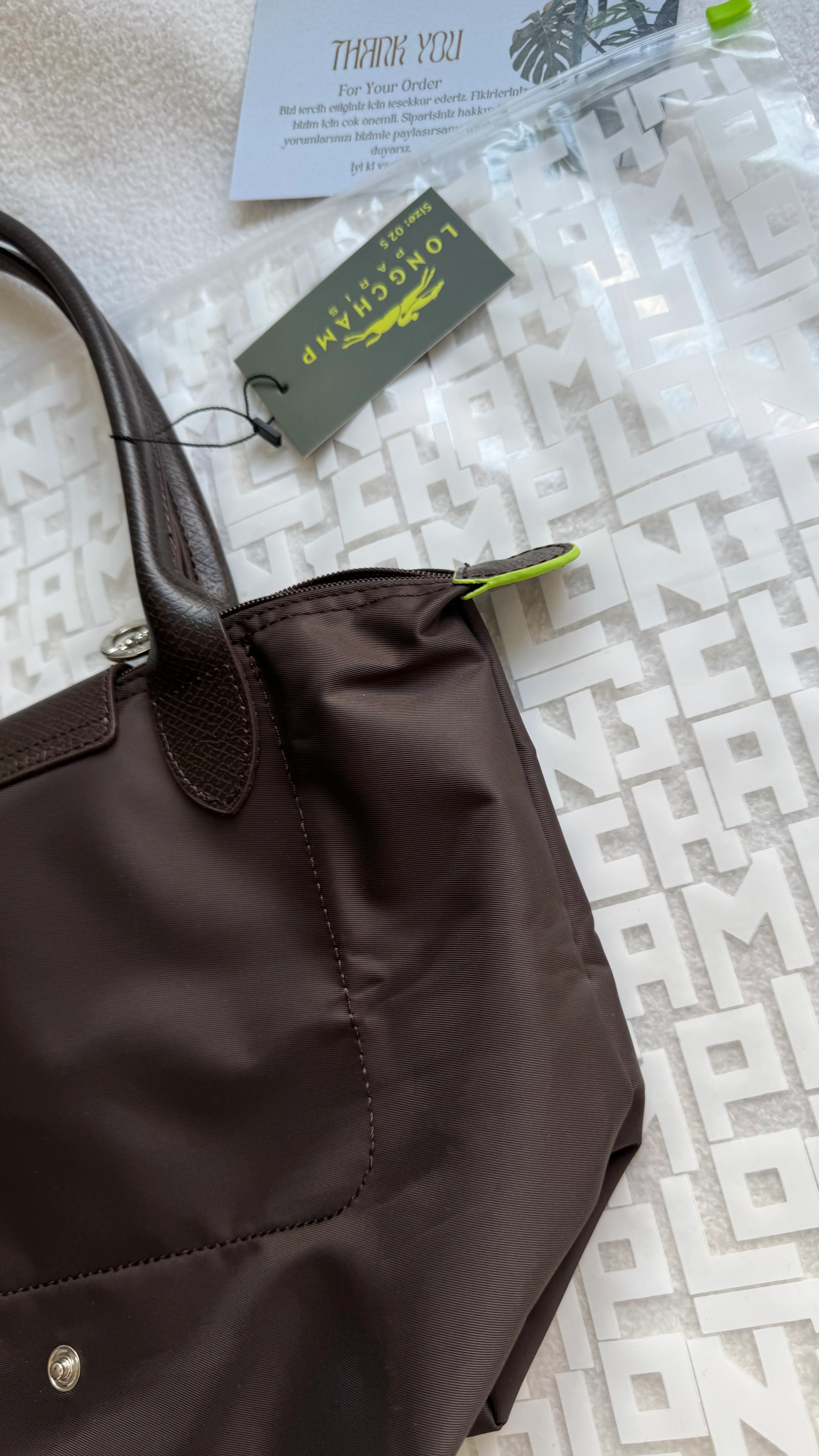 (İTHAL) LONGCHAMP LE PLİAGE TOTE-  MOCHA