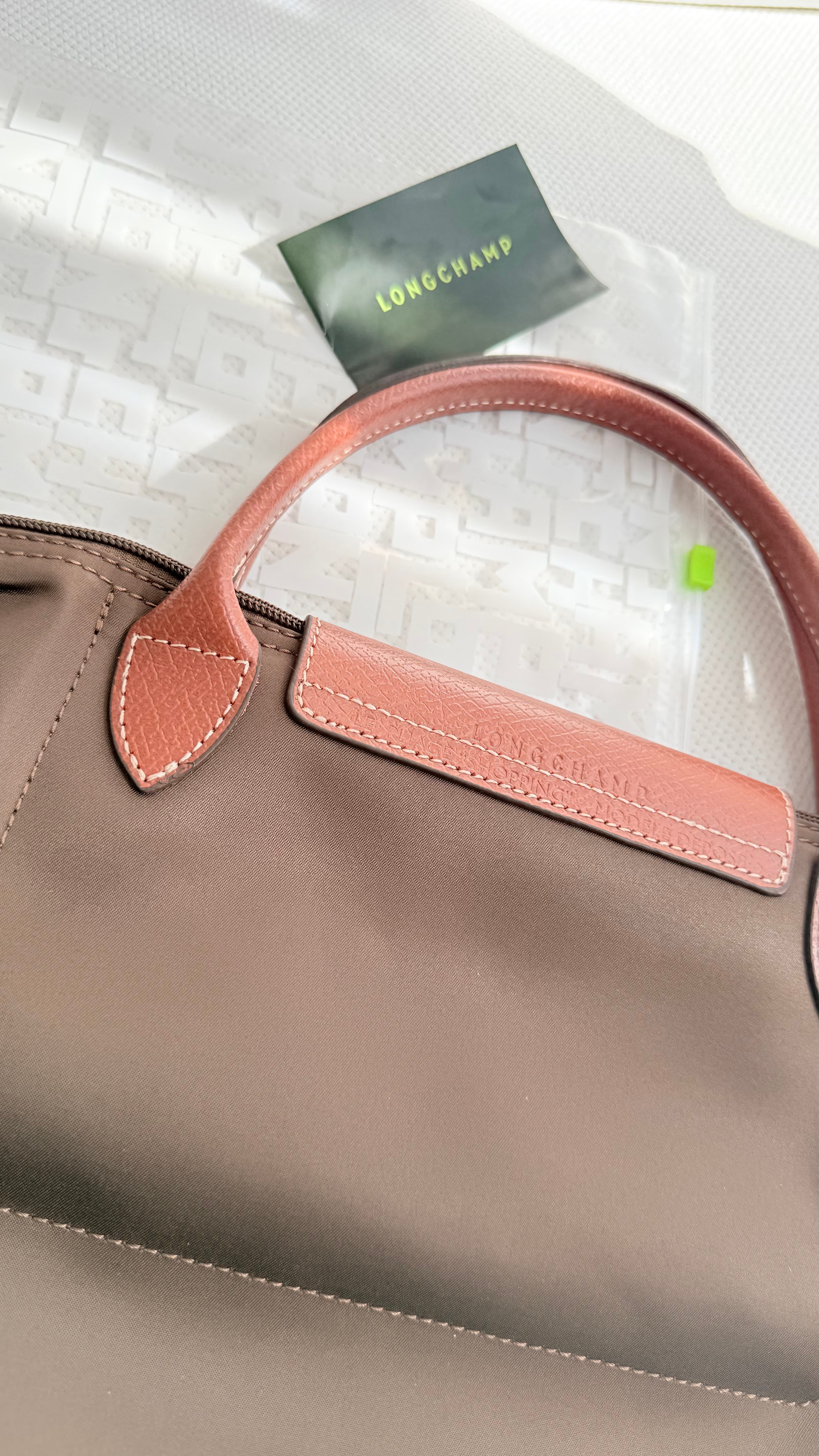 (İTHAL) Le Pliage Original Handbag Kısa Sap-KAHVERENGİ (S BEDEN)