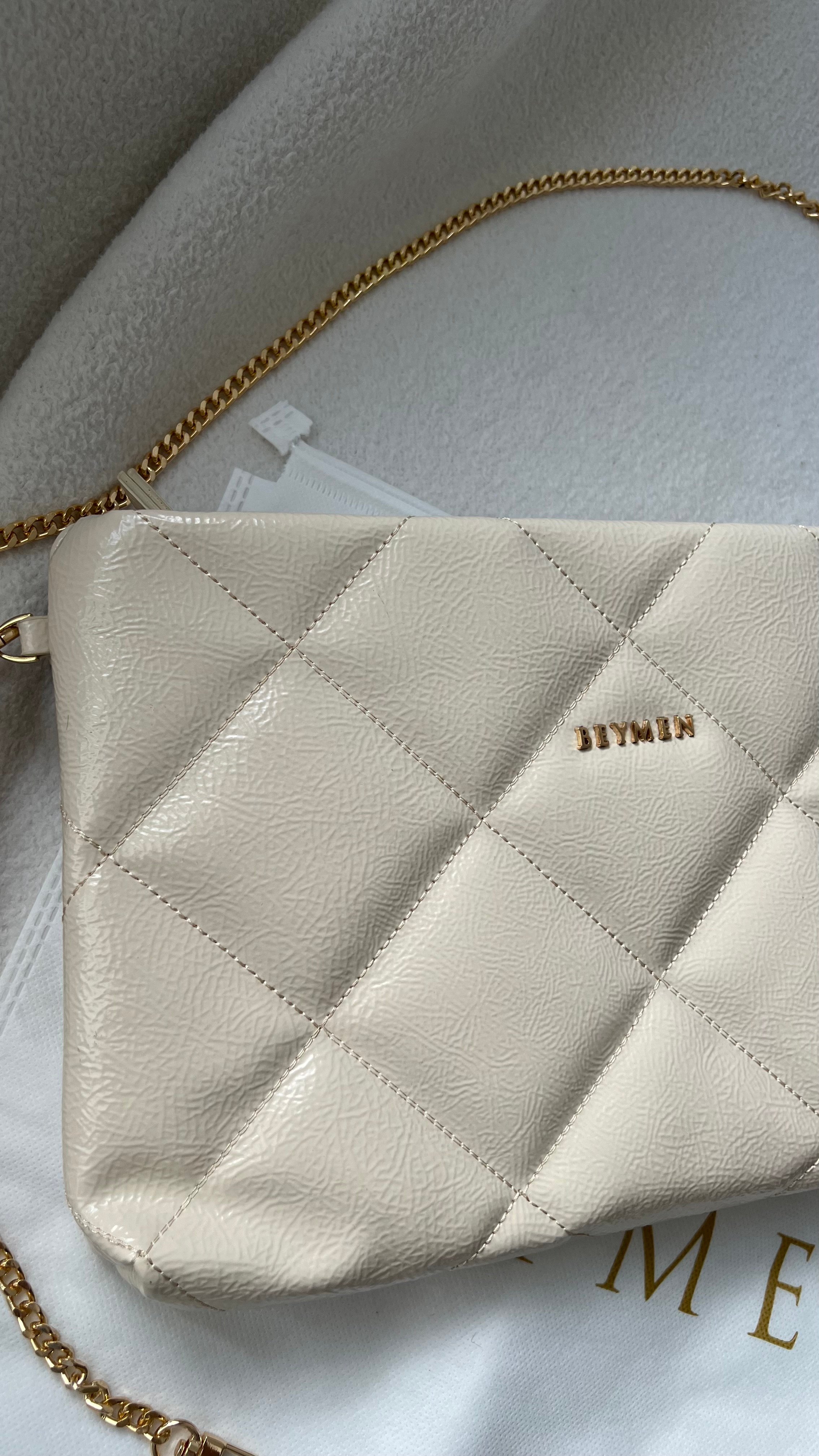  BEYMEN Clutch&Omuz Çantası - Krem
