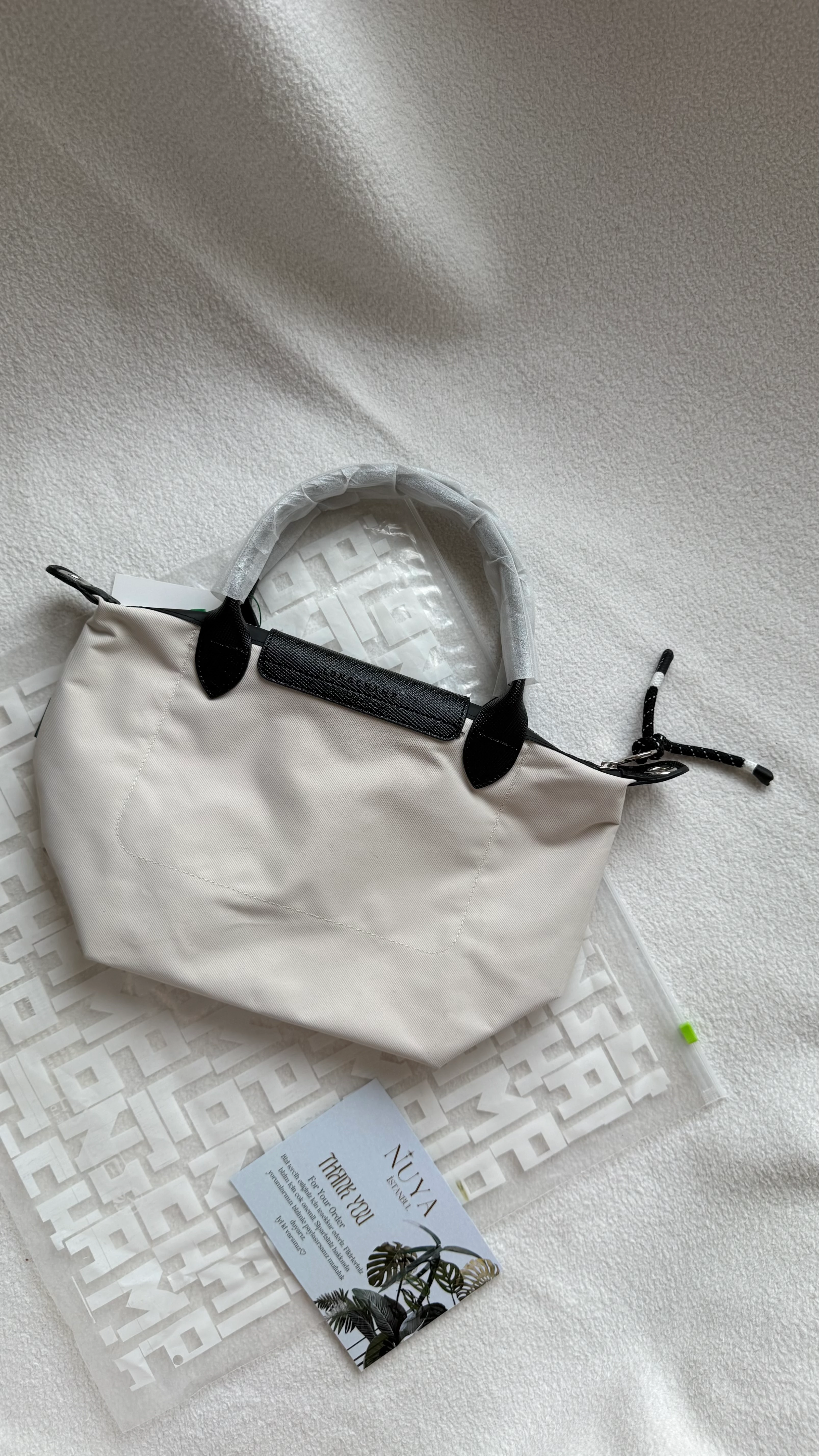 Longchamp Le Pliage Energy S Handbag - KREM