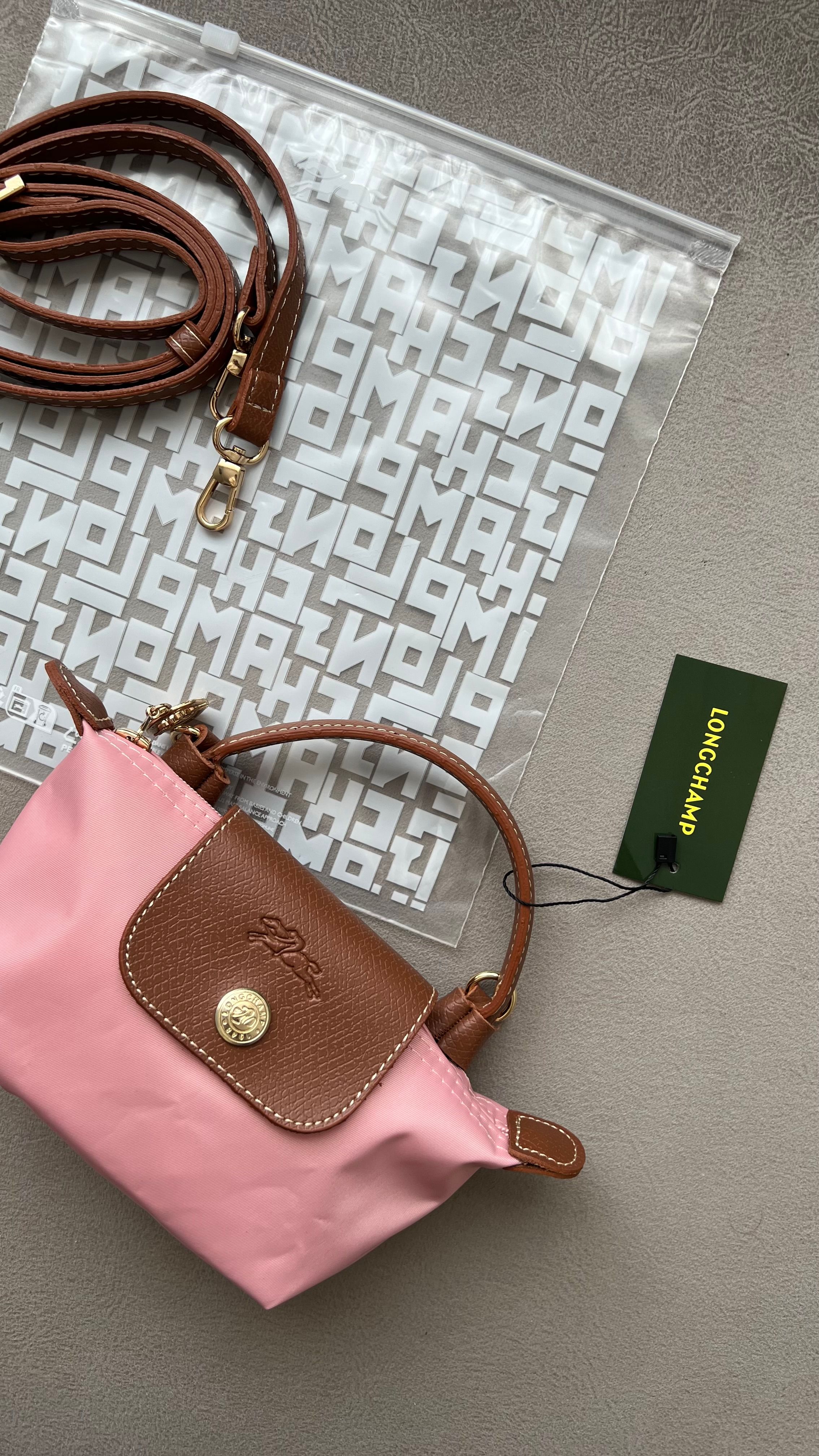Longchamp Le Pliage Mini - Pembe