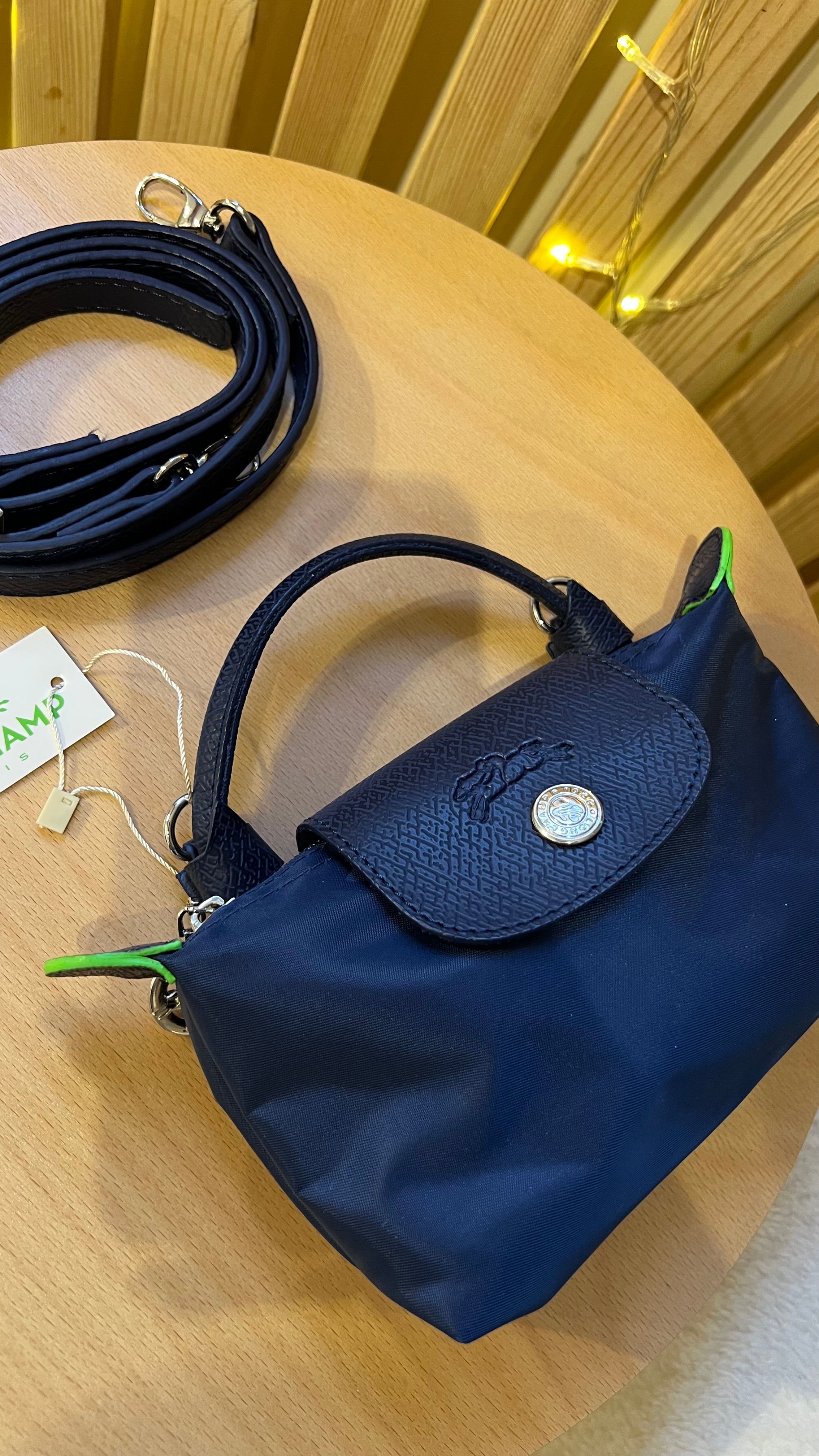 Longchamp La Pliage Lacivert&Yeşil-MİNİ