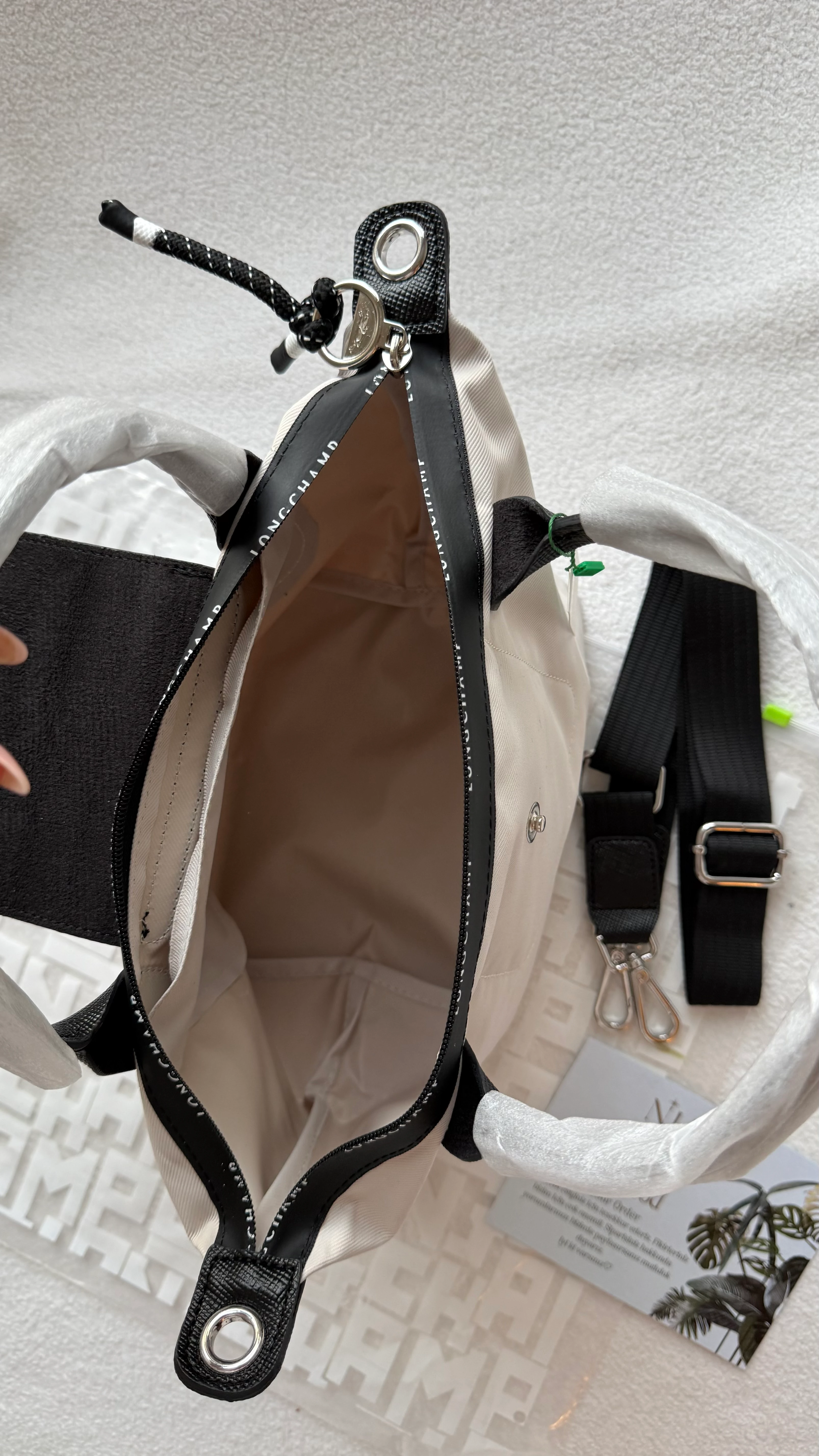 Longchamp Le Pliage Energy S Handbag - KREM