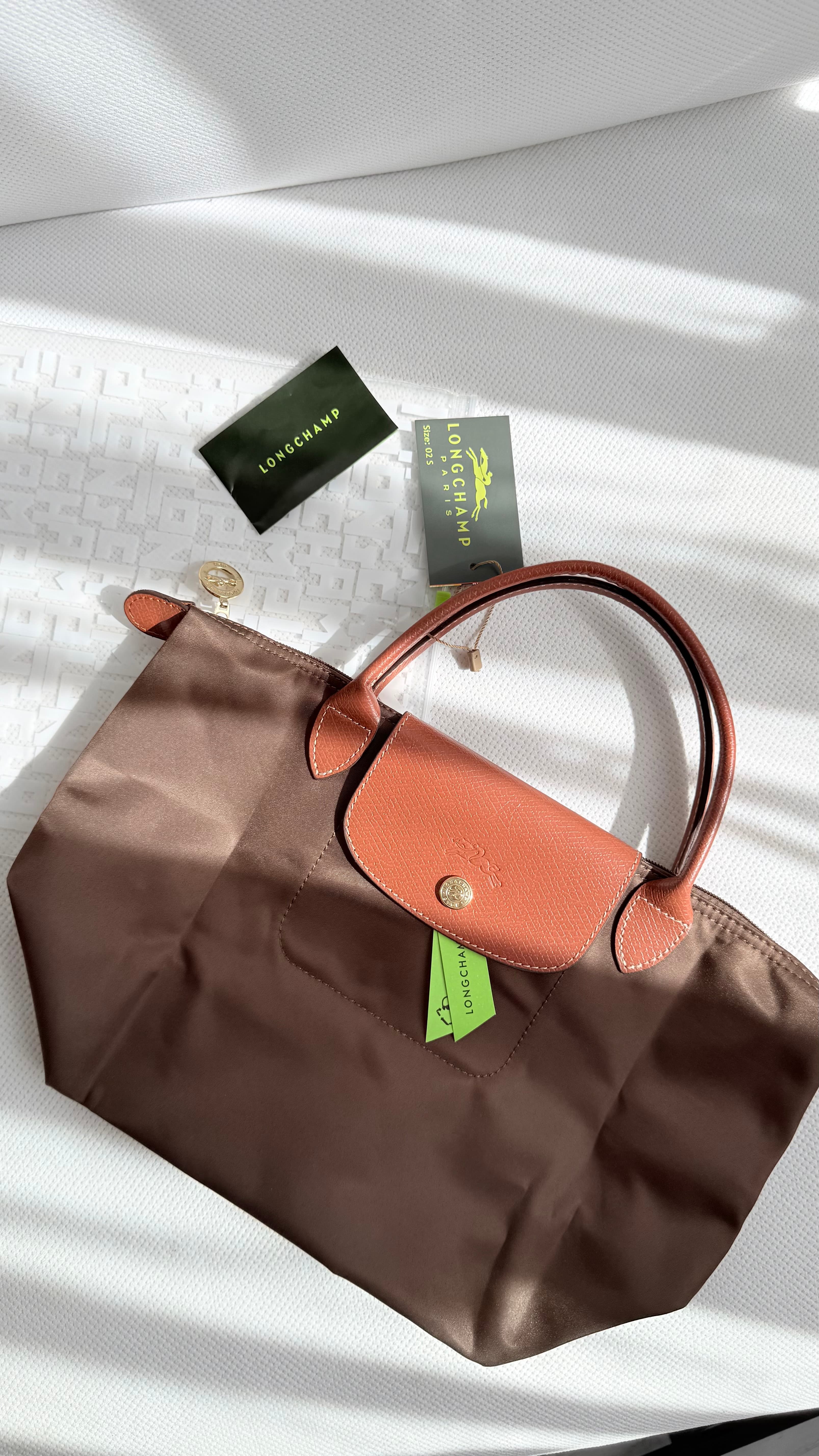 (İTHAL) Le Pliage Original Handbag Kısa Sap-KAHVERENGİ (S BEDEN)