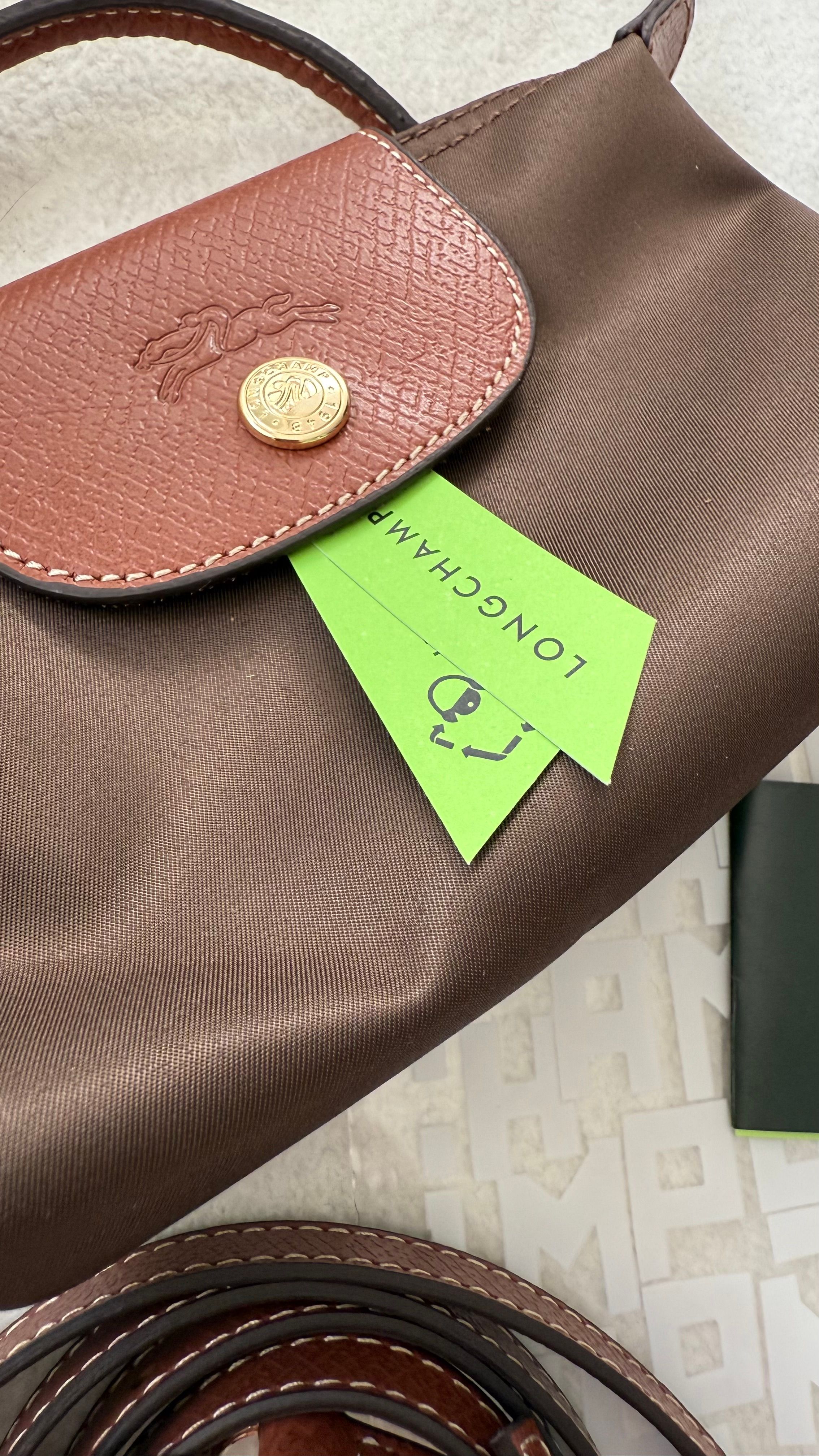 (İTHAL)Longchamp Le Pliage ORJ. Pouch - KAHVERENGİ