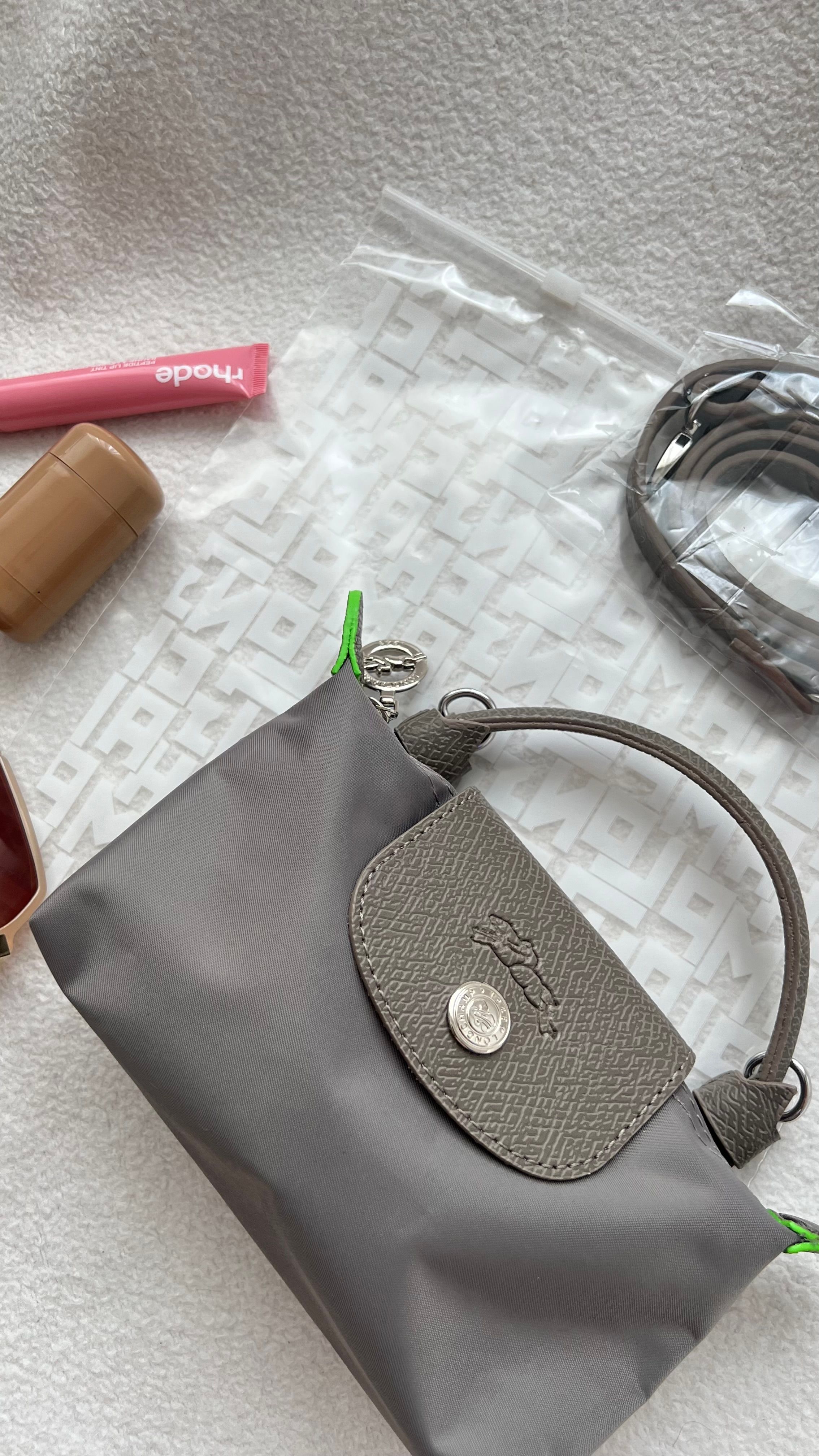 Longchamp La Pliage Mini Vizon&Yeşil