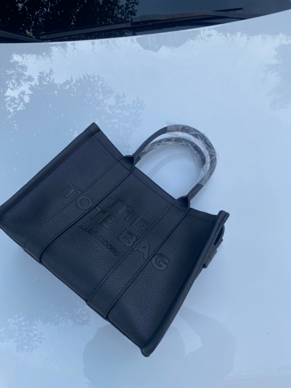 The Leather Tote Bag Siyah Deri