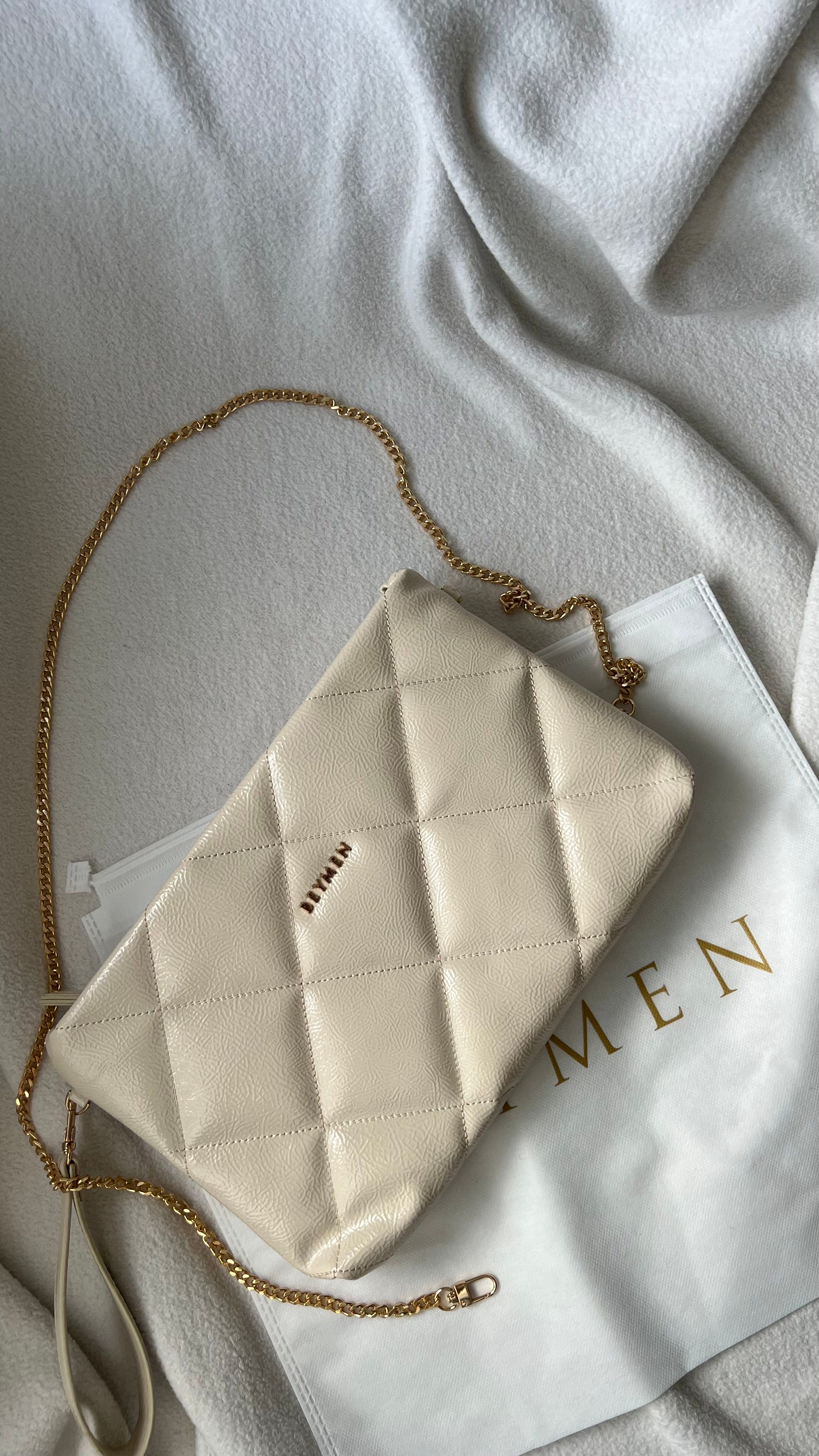 BEYMEN Clutch&Omuz Çantası - Krem