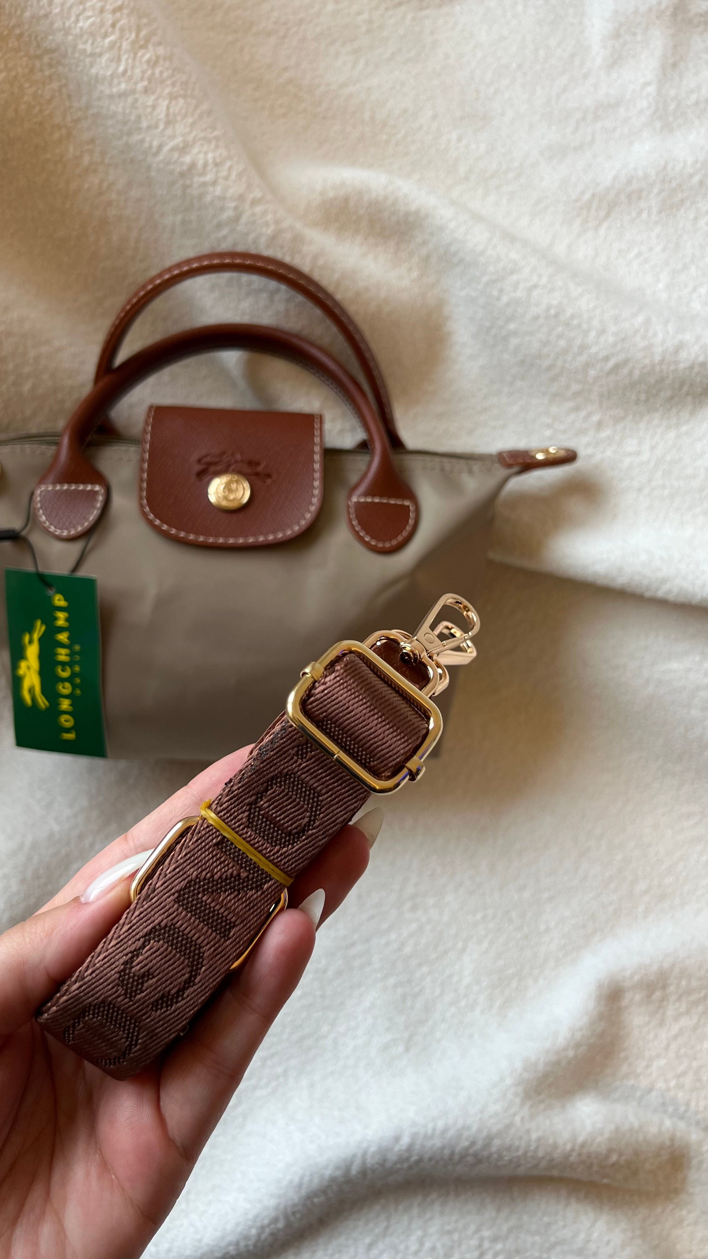 Longchamp La Pliage Mint Yeşili- XSmall Size