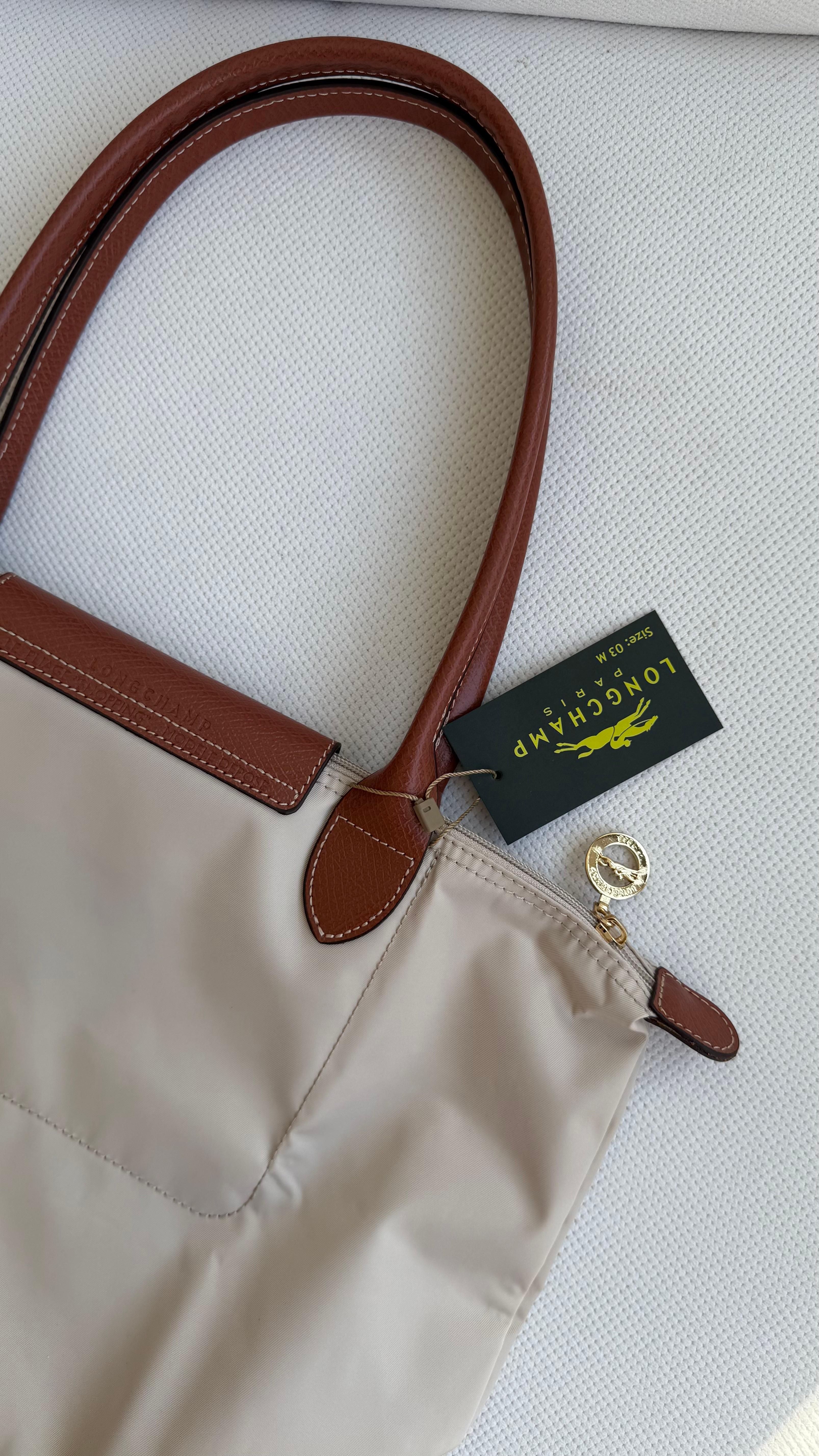 (İTHAL) Le Pliage Original Tote - KREM