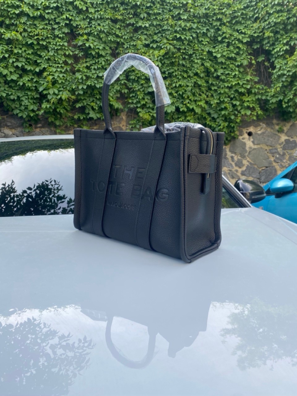 The Leather Tote Bag Siyah Deri