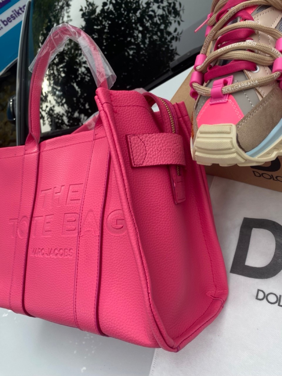 Pink DG & Pink Marc Jacobs Tote Bag