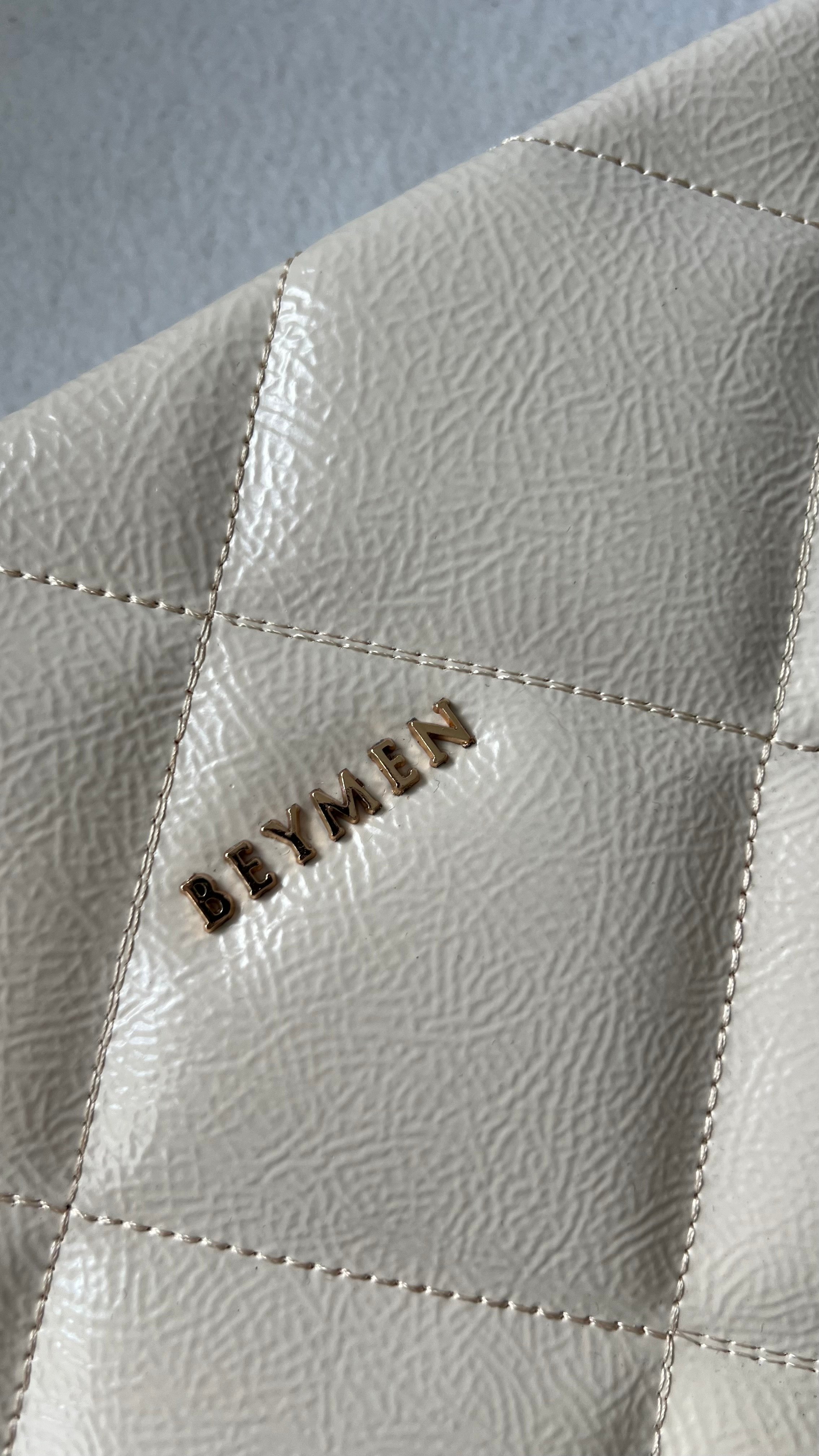  BEYMEN Clutch&Omuz Çantası - Krem