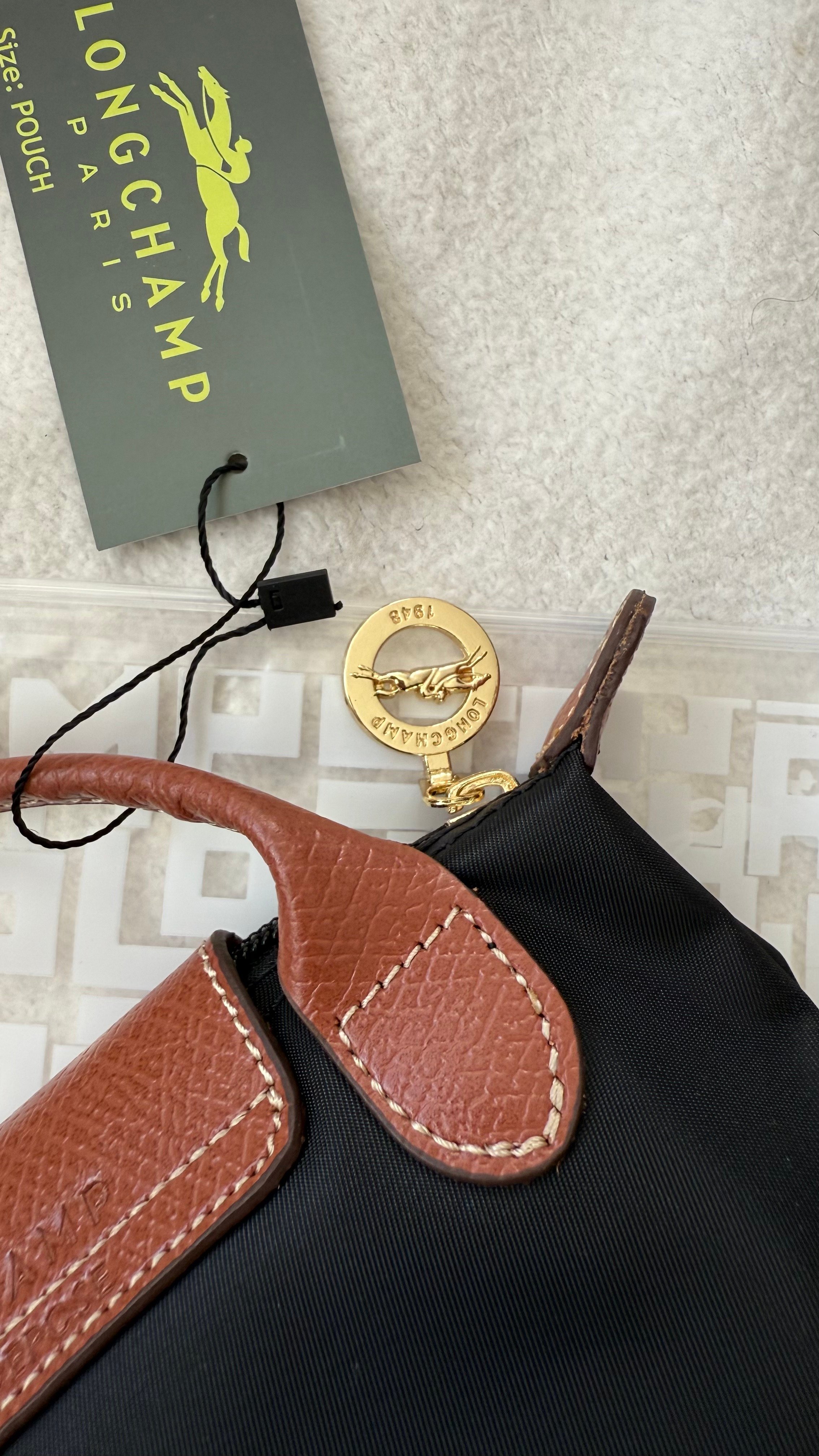 (İTHAL)Longchamp Le Pliage ORJ. Pouch - SİYAH
