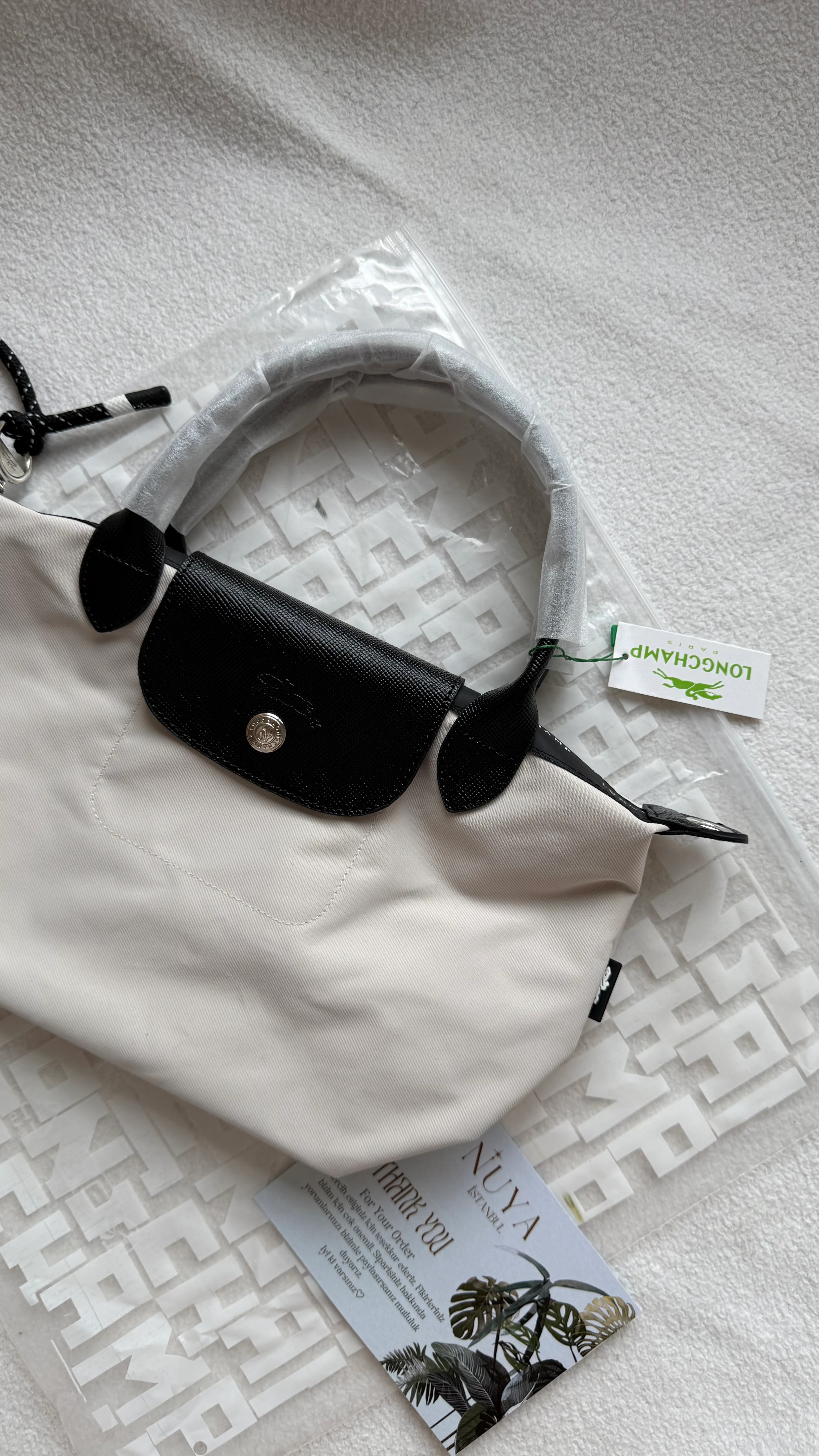 Longchamp Le Pliage Energy S Handbag - KREM