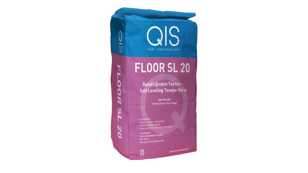 QIS Floor SL 20 Kendinden Yayılan Şap 25KG 