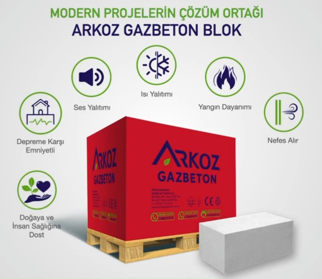 Arkoz Gazbeton 15lik (Ytong)