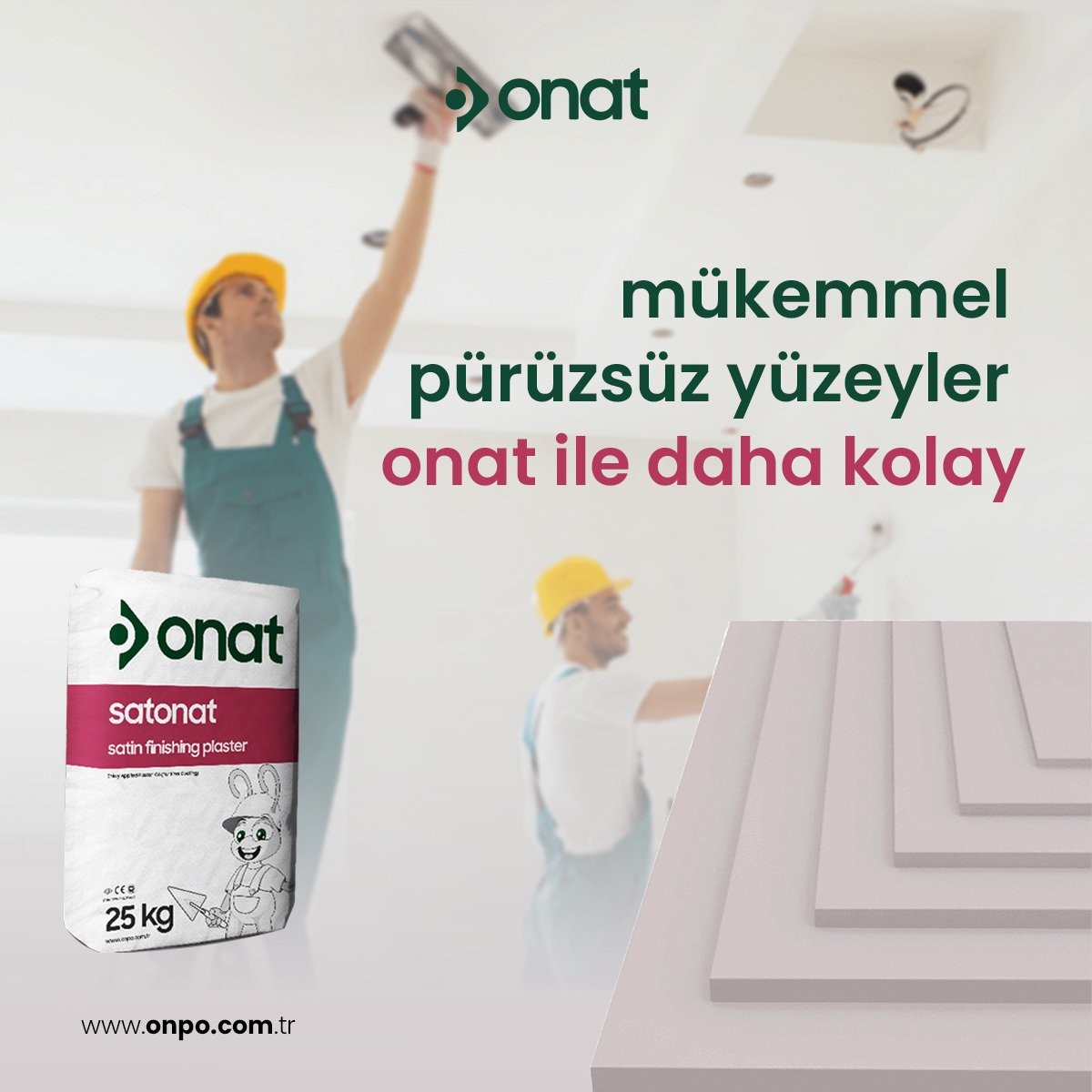 Onat Saten Alçı Satonat 25KG