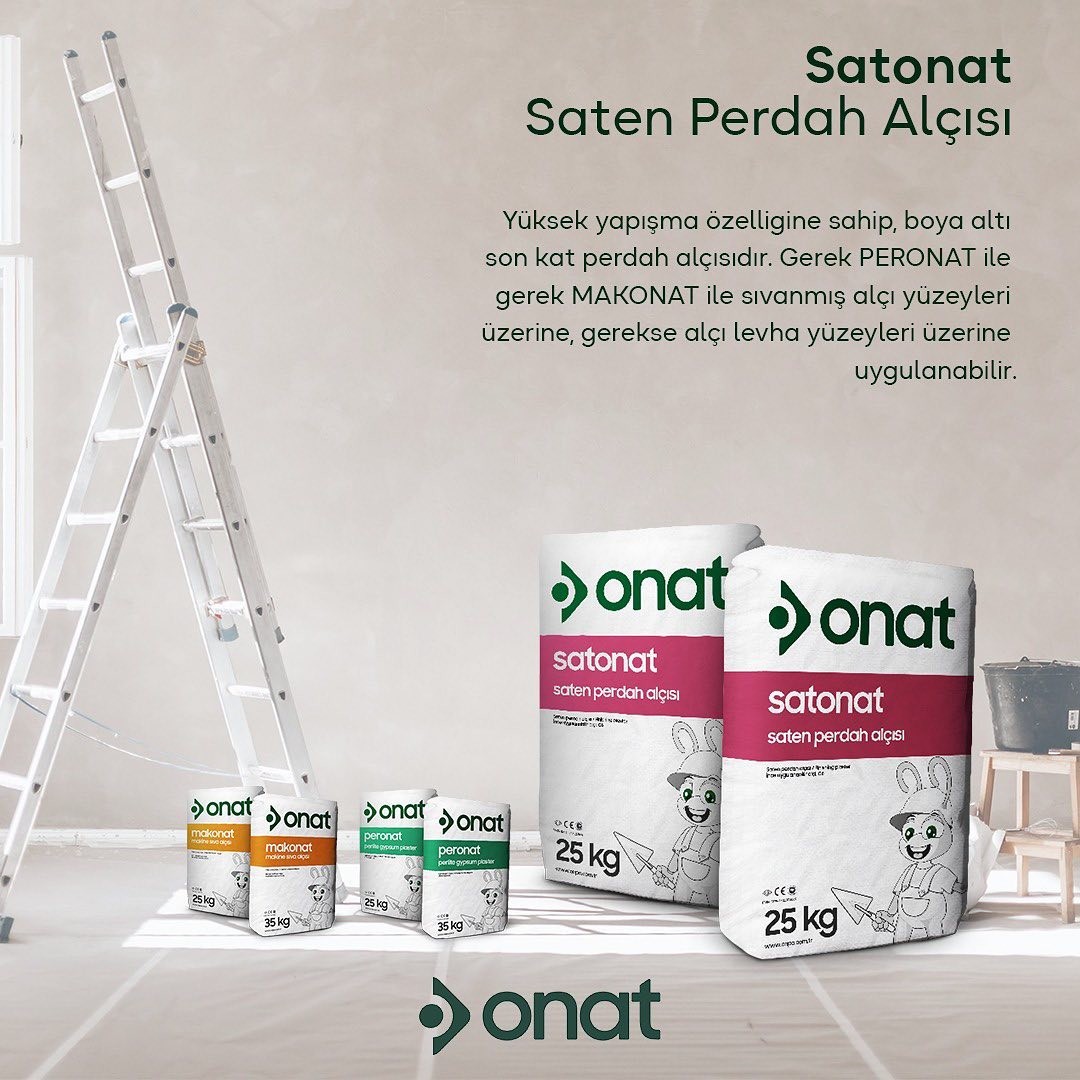 Onat Saten Alçı Satonat 25KG