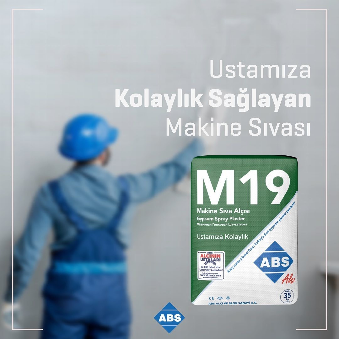 ABS Makine Alçısı 35KG M19 Serisi