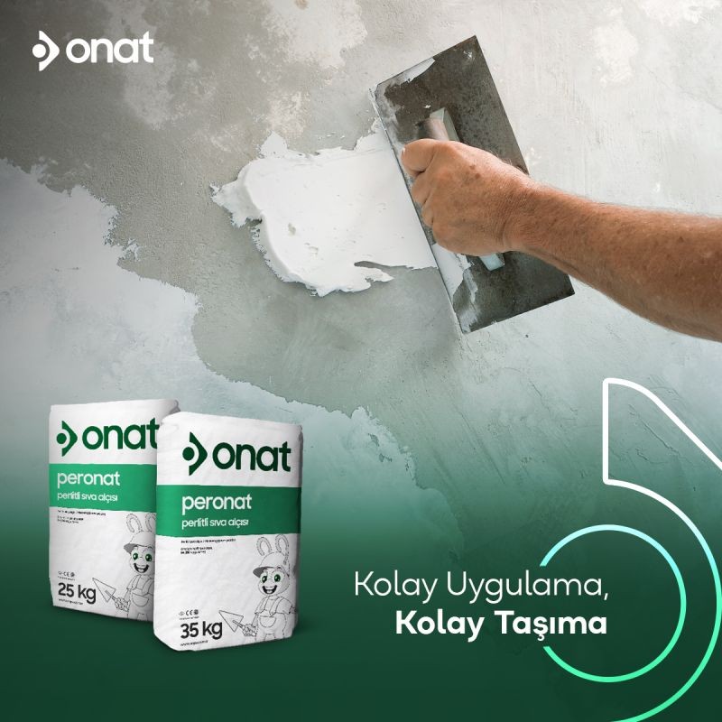  Onat Sıva Alçı -El Alçısı -Kaba Alçı- Peronat 25KG