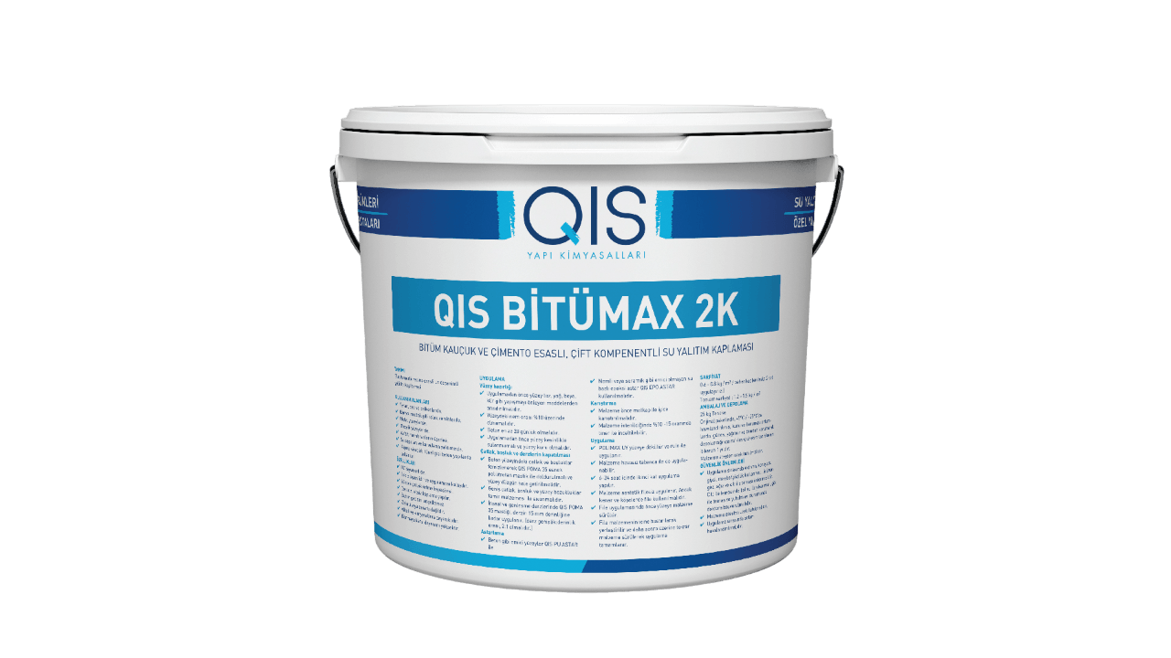 QIS Bitümax 2K Çift Bileşenli Sürme İzolasyon 30KG