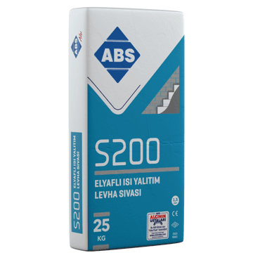 ABS Isı Yalıtım Mantolama Sıvası Elyaflı 25KG S200