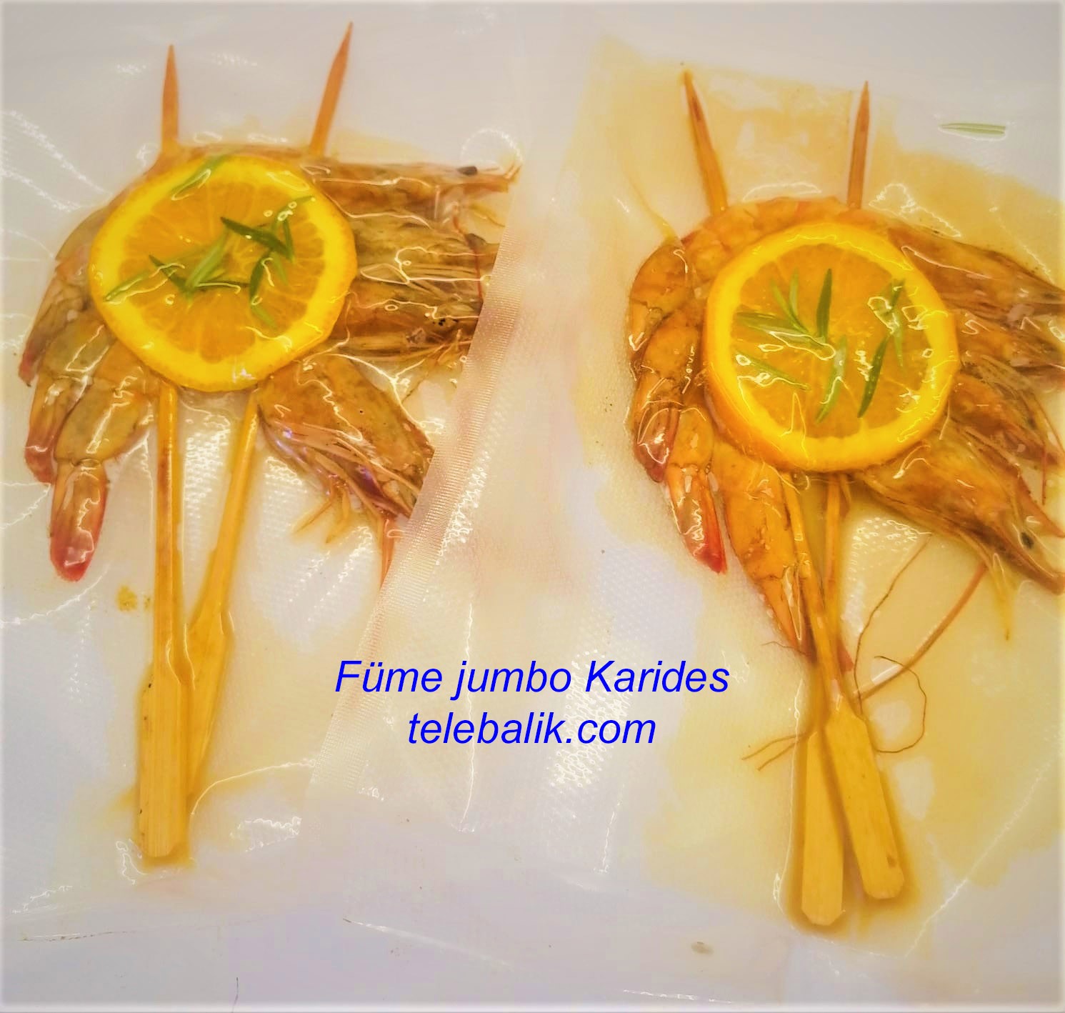 Jumbo Karides Füme Şişte