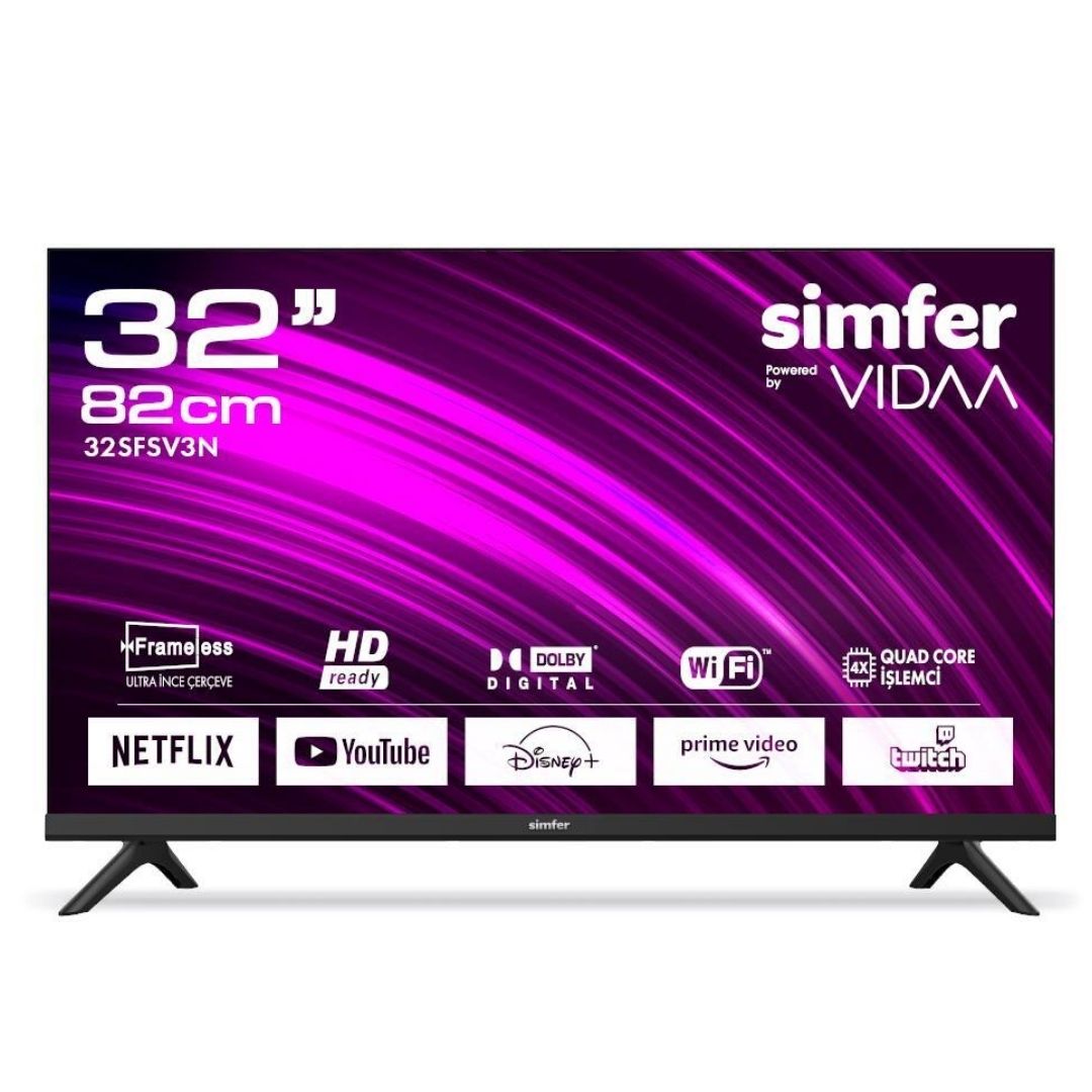 Simfer 32SFSV3N 32'' 82 Ekran VIDAA Smart Led Hd Televizyon
