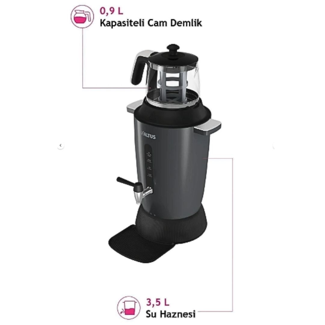 Altus AL 798 Cam Demlikli Semaver
