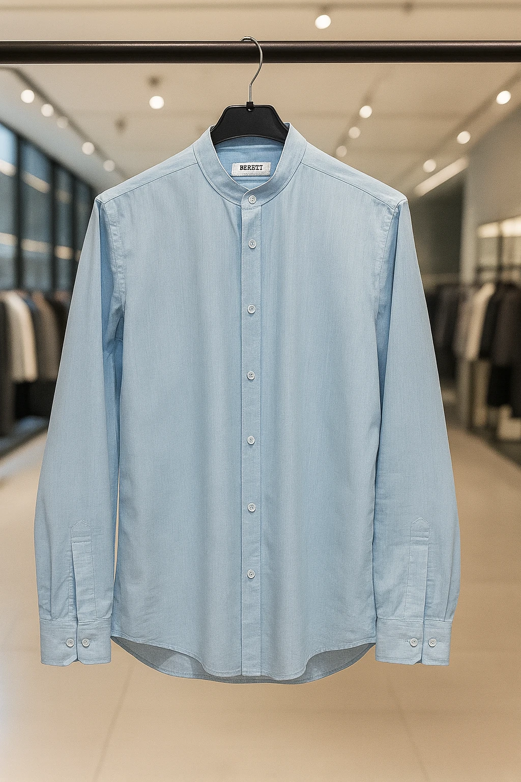 Buz mavisi erkek gömlek M beden