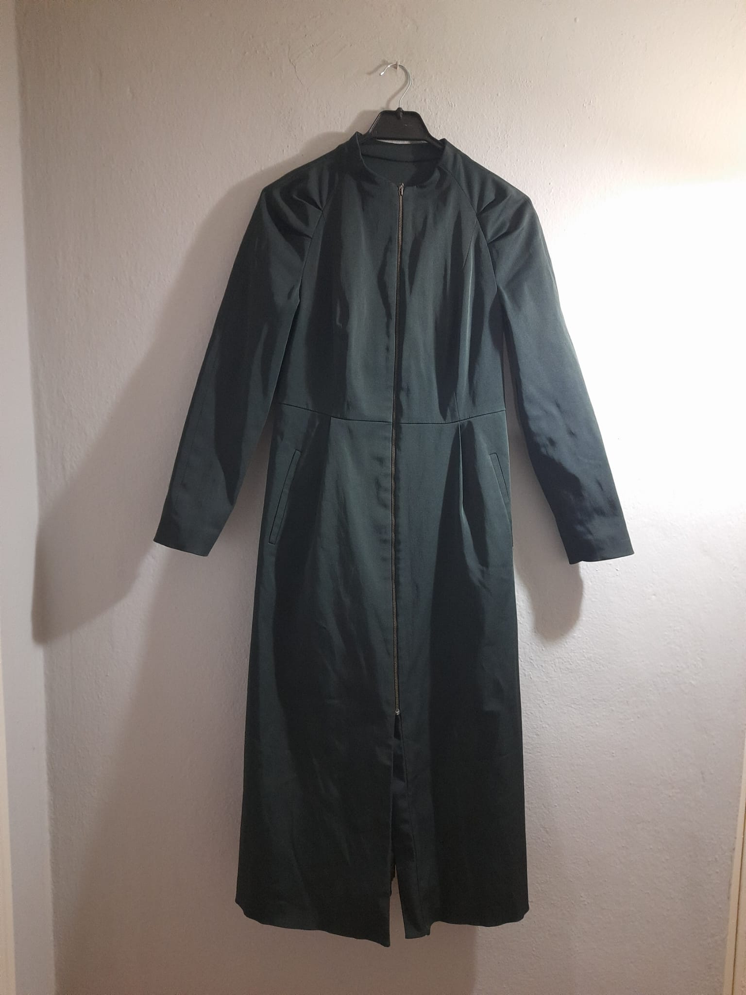 Haki bayan kaşe kaban trençkot 