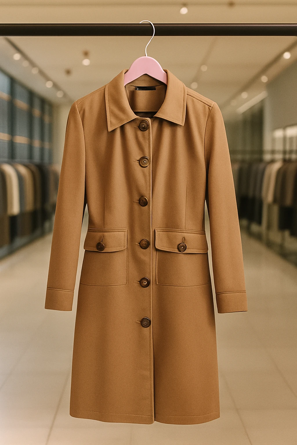 Bayan trençkot kaşe kaban 