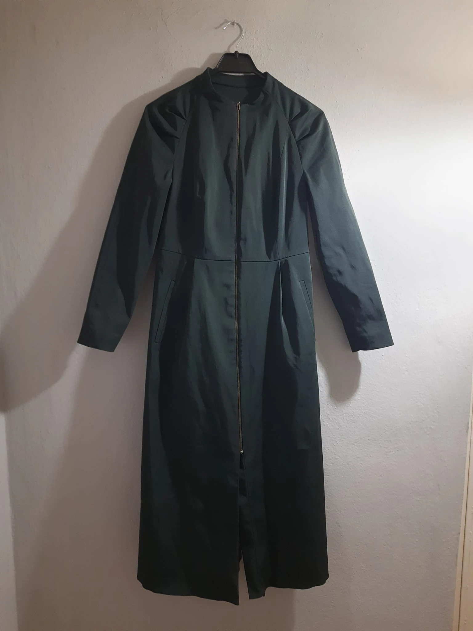 Haki bayan kaşe kaban trençkot 