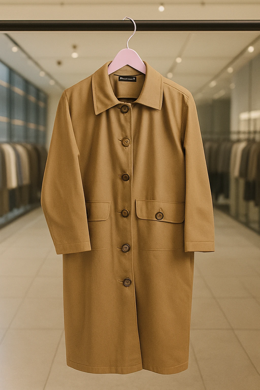 Bayan trençkot kaşe kaban 