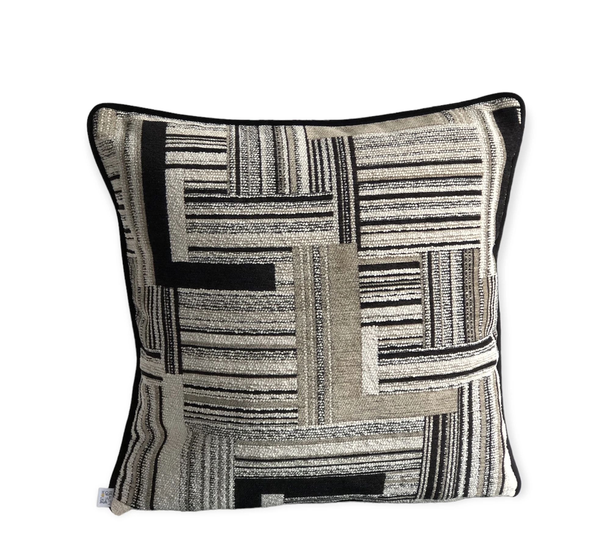 Black & White Çift Taraflı Kırlent Kılıfı