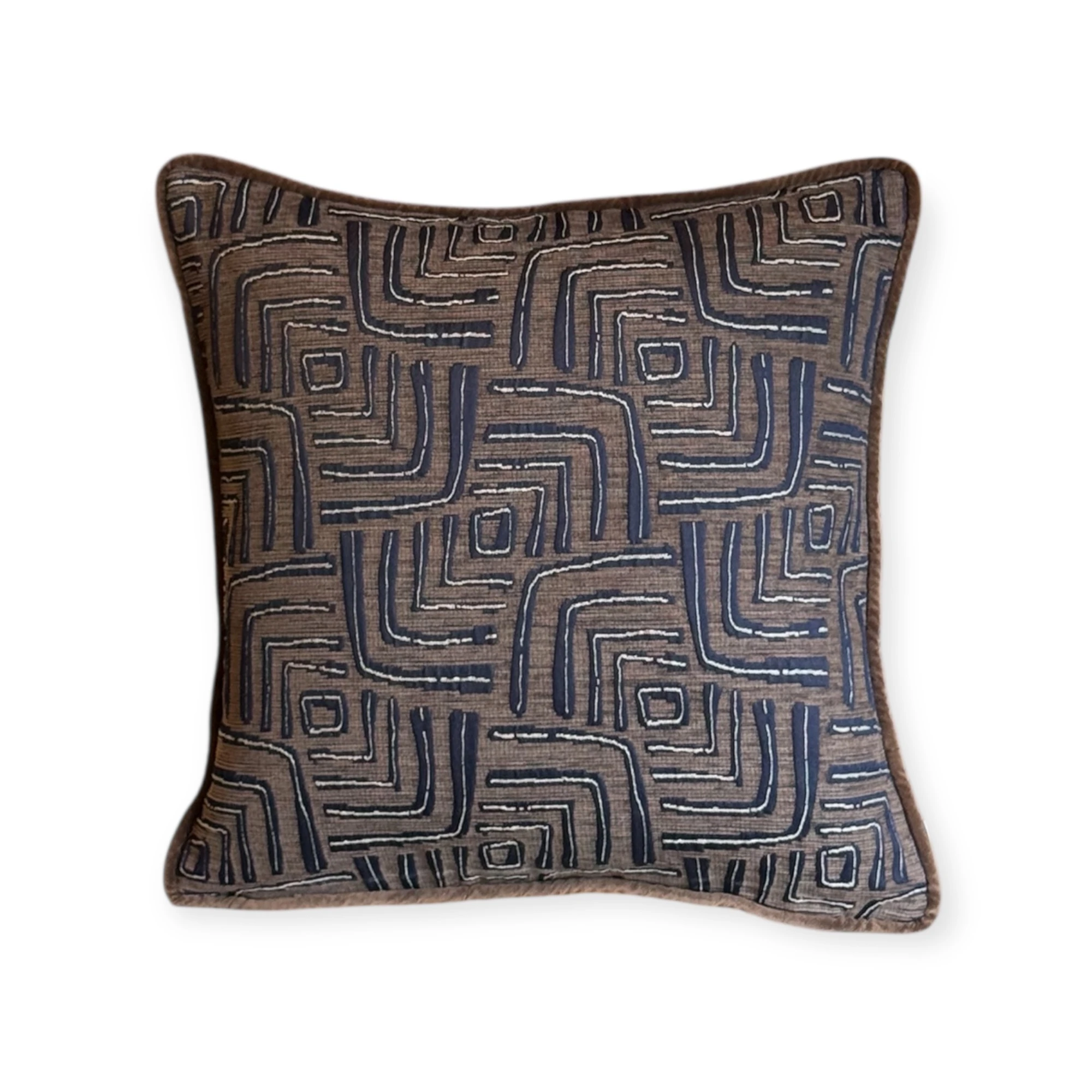 Cappuccino Collection Desenli Kırlent Kılıfı