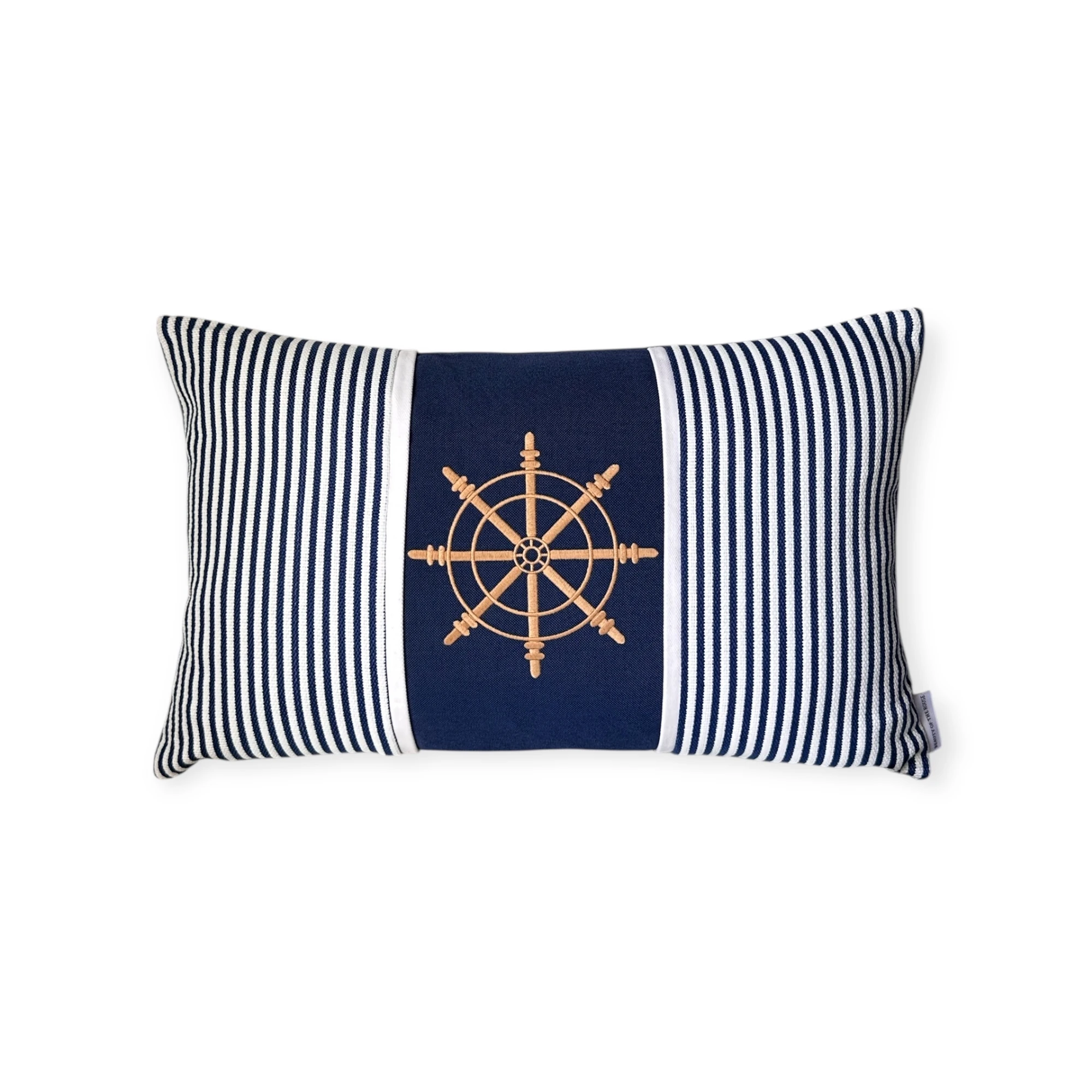 Seaside Collection Dümen Nakışlı Bel Yastık Kılıfı