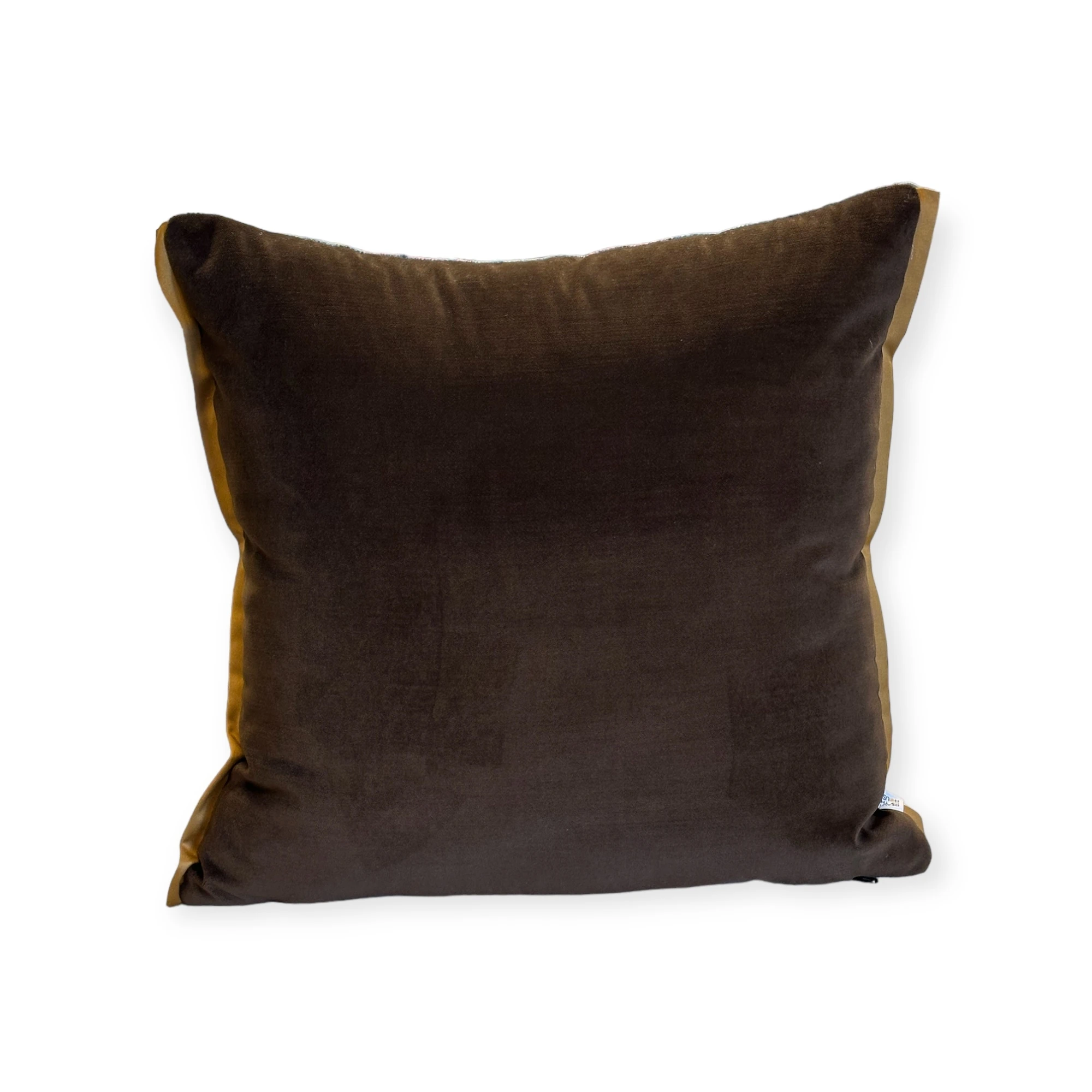 Cappuccino Collection Saten Biyeli Kadife Kırlent Kılıfı