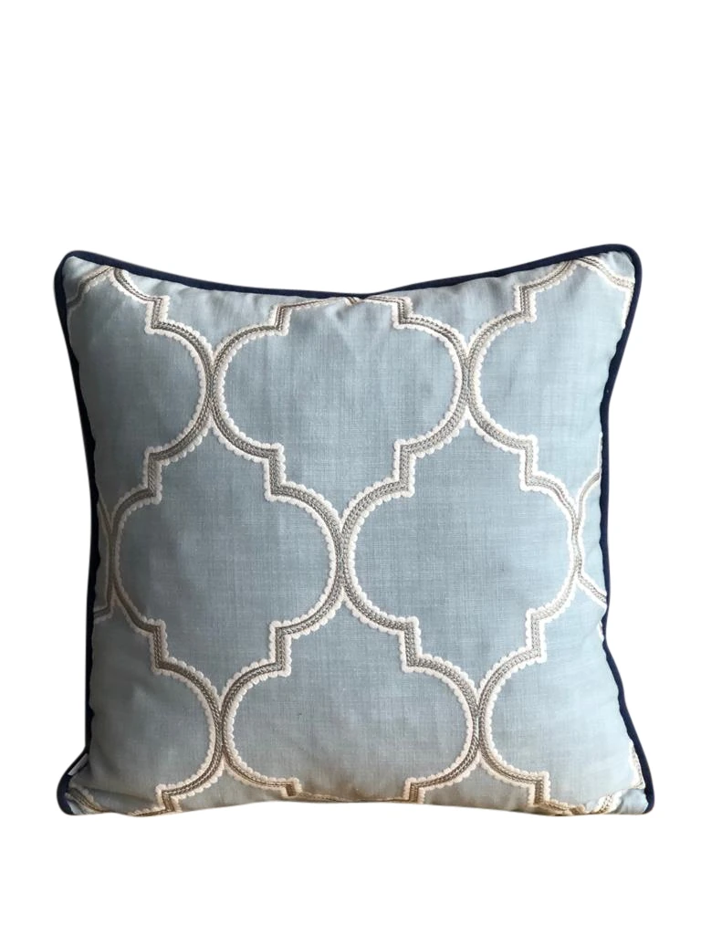 Casablanca Collection Nakışlı Kare Kırlent Kılıfı