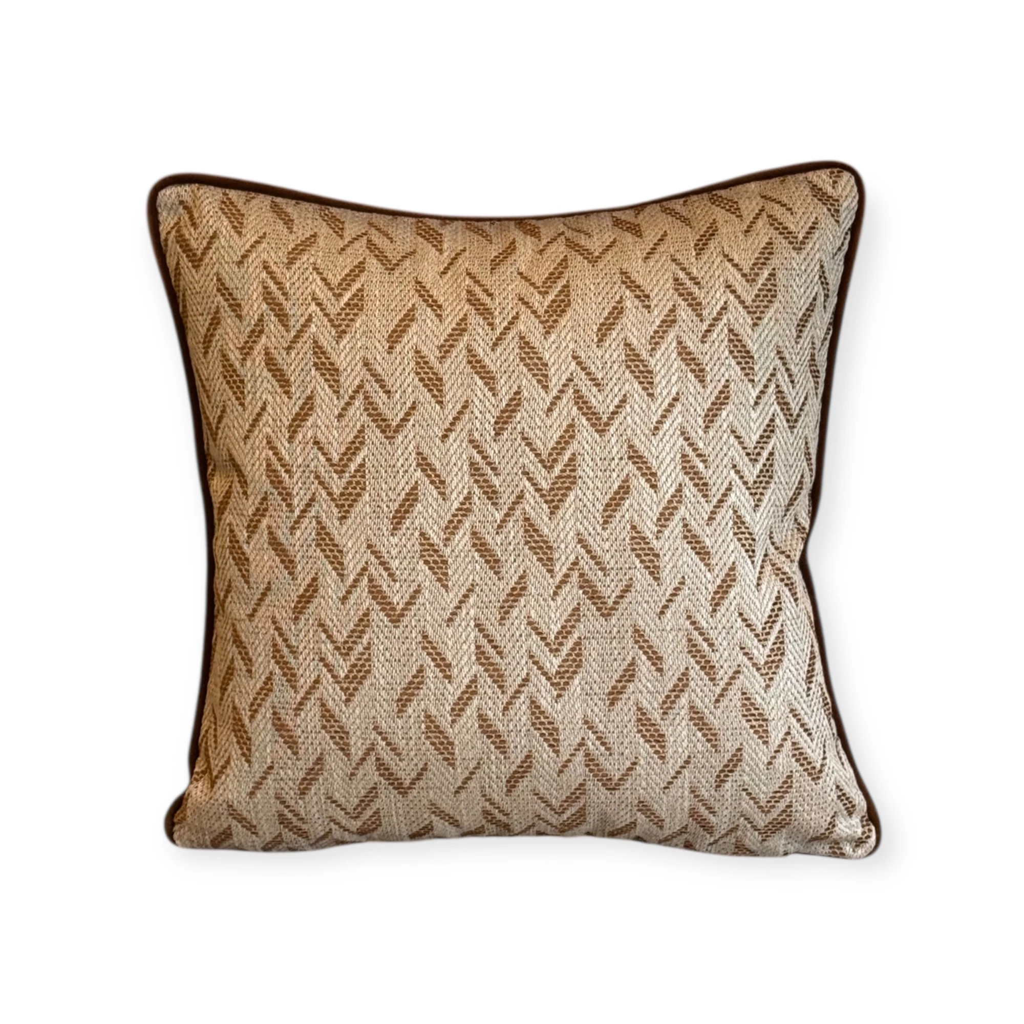 Cappuccino Collection Balıksırtı Fitilli Kırlent Kılıfı