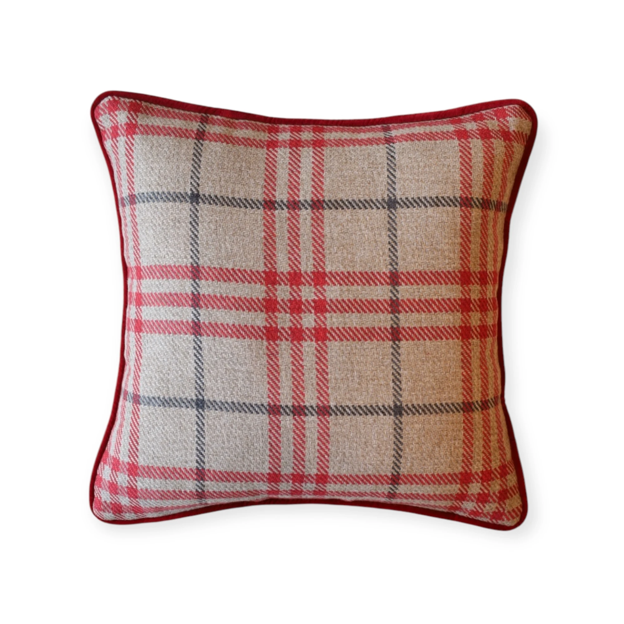 Cozy Collection Ekose Kırlent Kılıfı