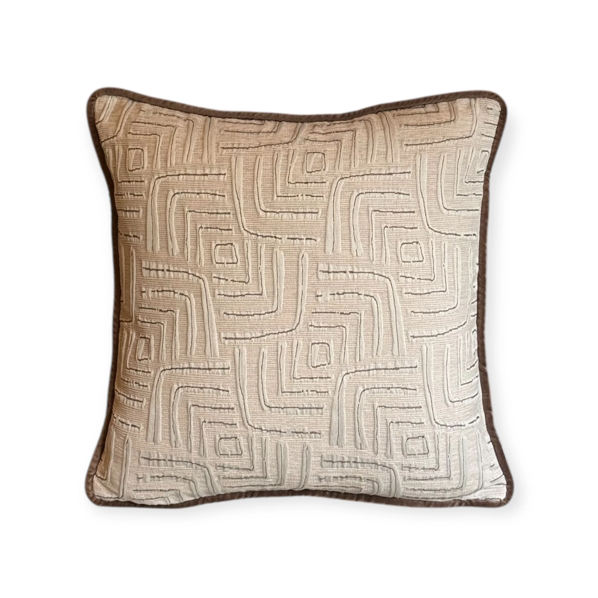 Cappuccino Collection Desenli Kırlent Kılıfı