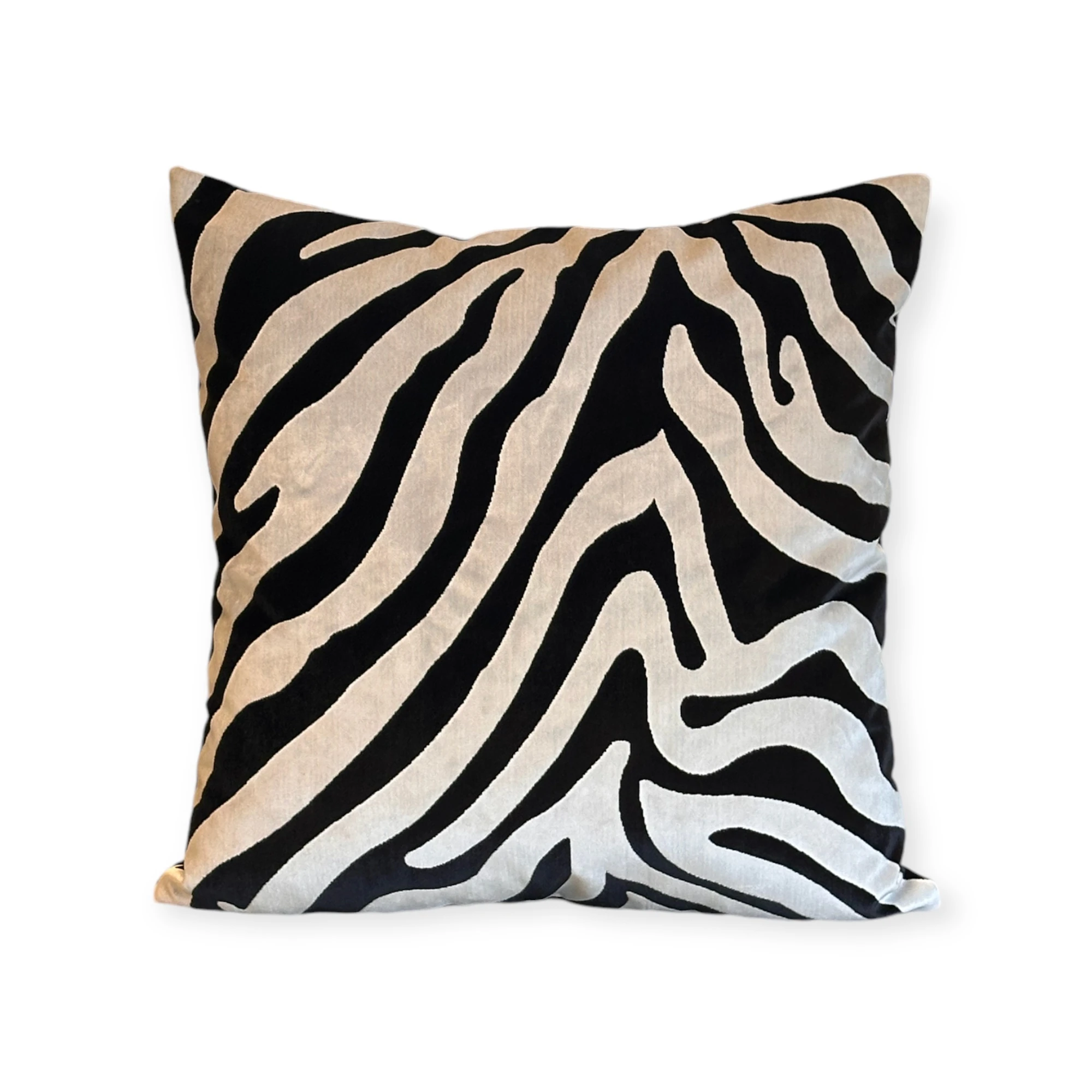 Black & White Collection Zebra Desenli Dekoratif Kırlent Kılıfı