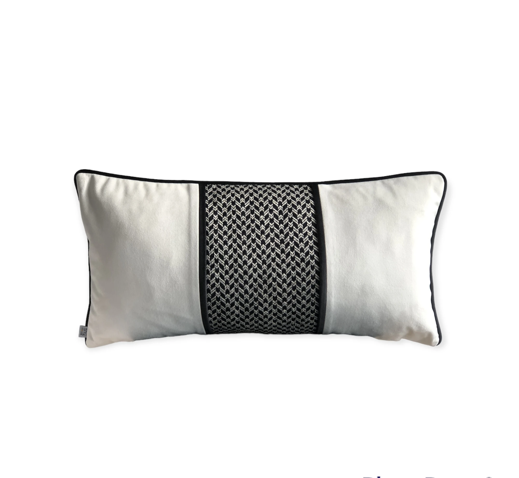 Black & White Collection Biyeli Bel Kırlent Kılıfı