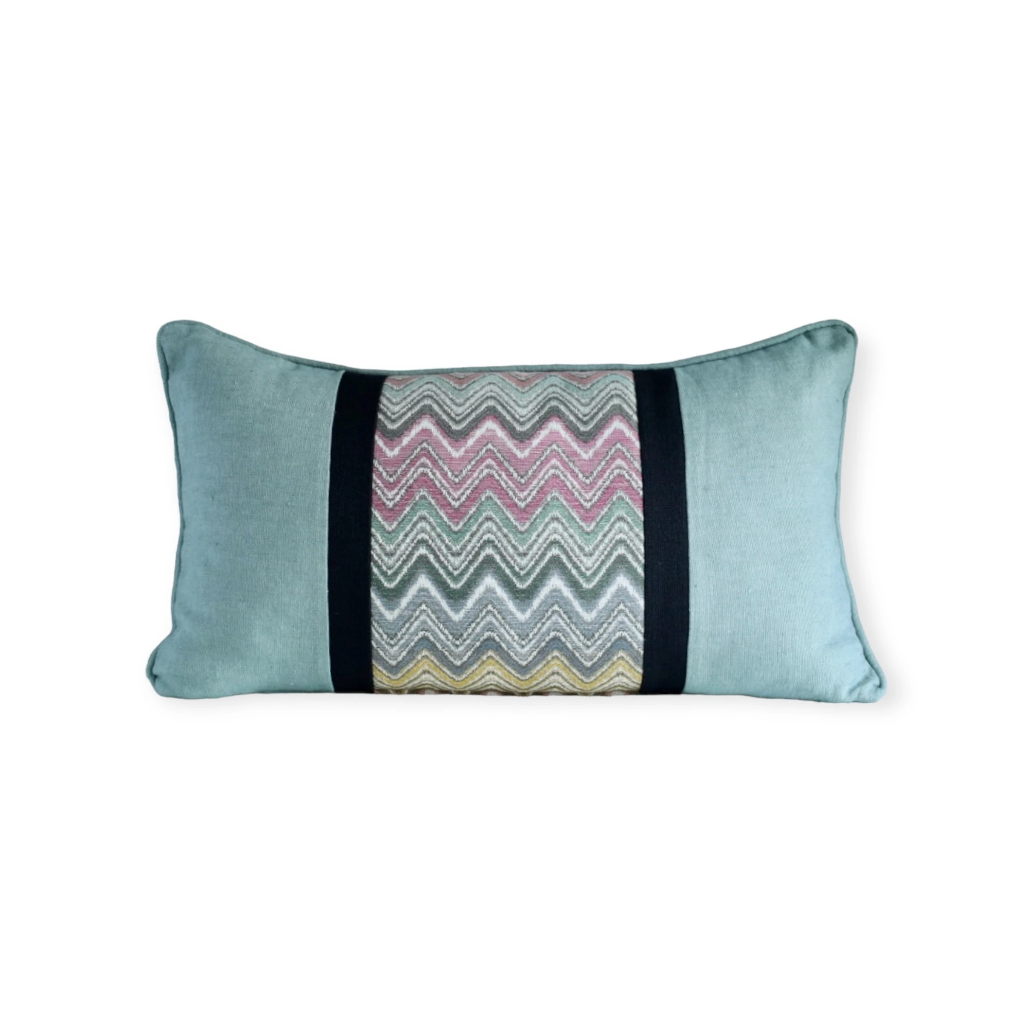 Zigzag Desenli Bel Yastık Kılıfı